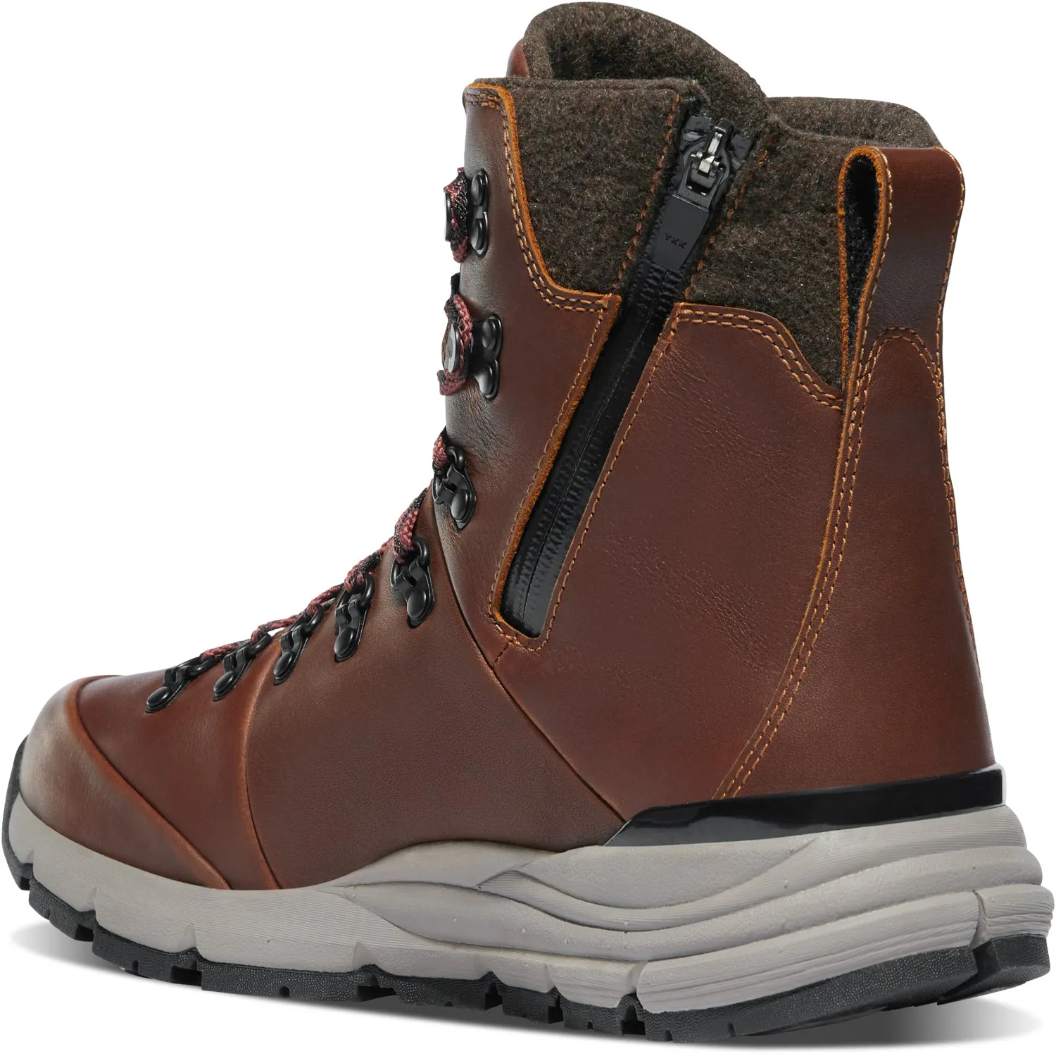 Danner Mens Arctic 600 Side-Zip 7in 200G Roasted Pecan/Fired Brick Hiking Boots Hiking Shoes Oslo