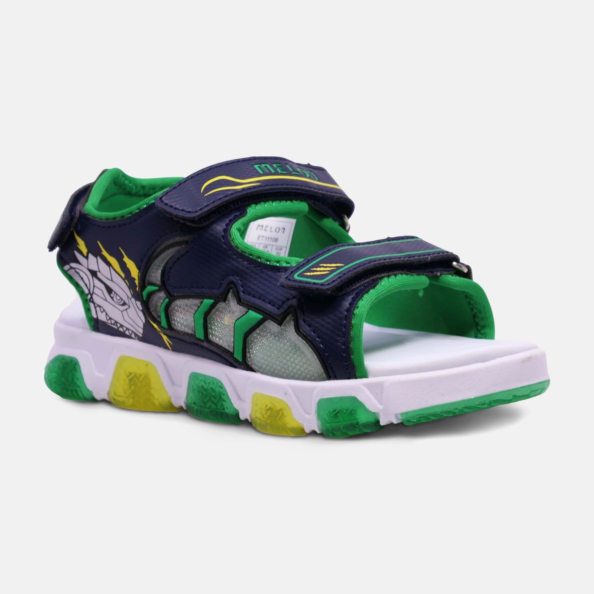 BOYS LIGHT SLIP-ON SANDALS Fuzzy Croc Sandals