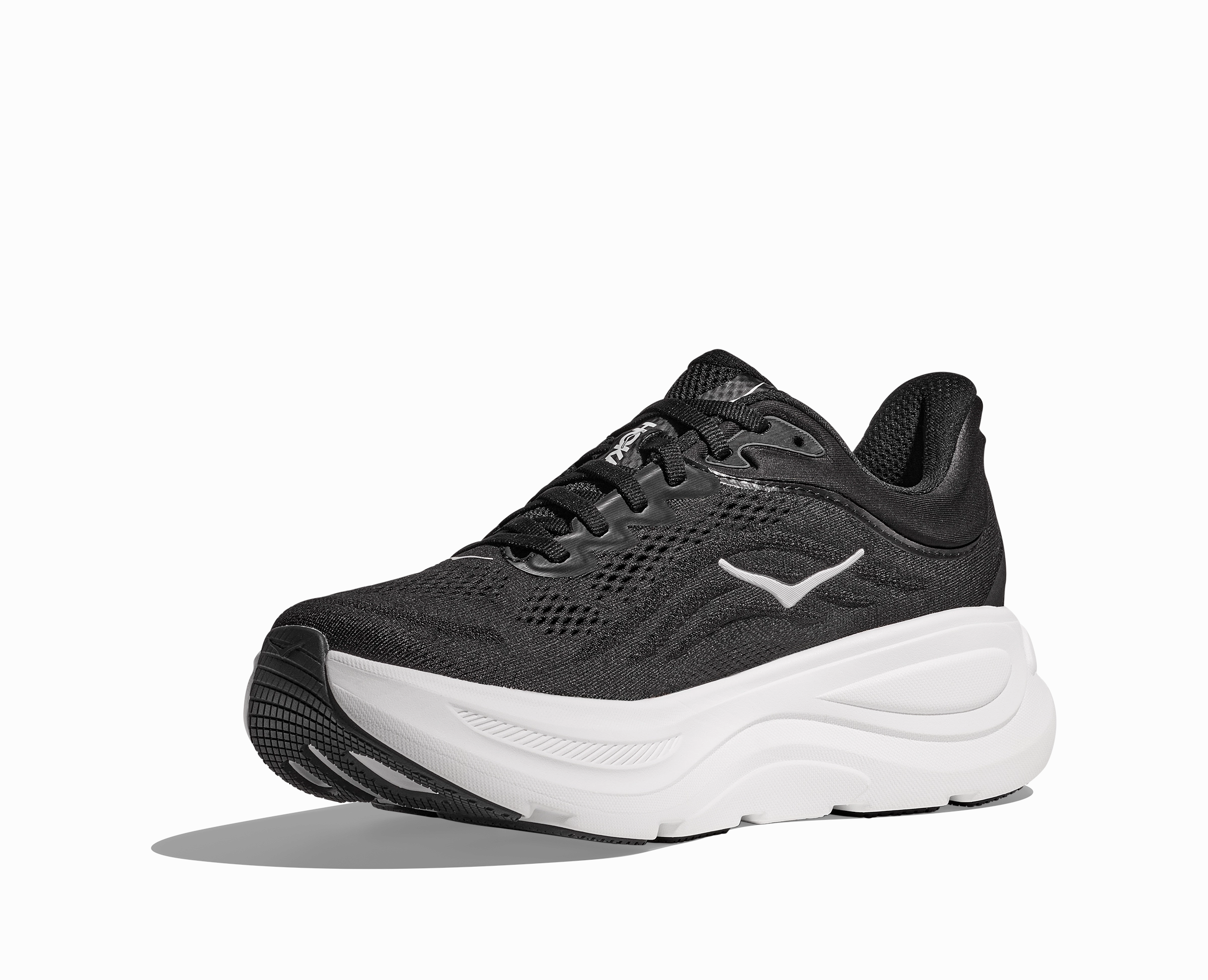 HOKA Women's Bondi 9 - BLACK / WHITE Low Price Running Shoes