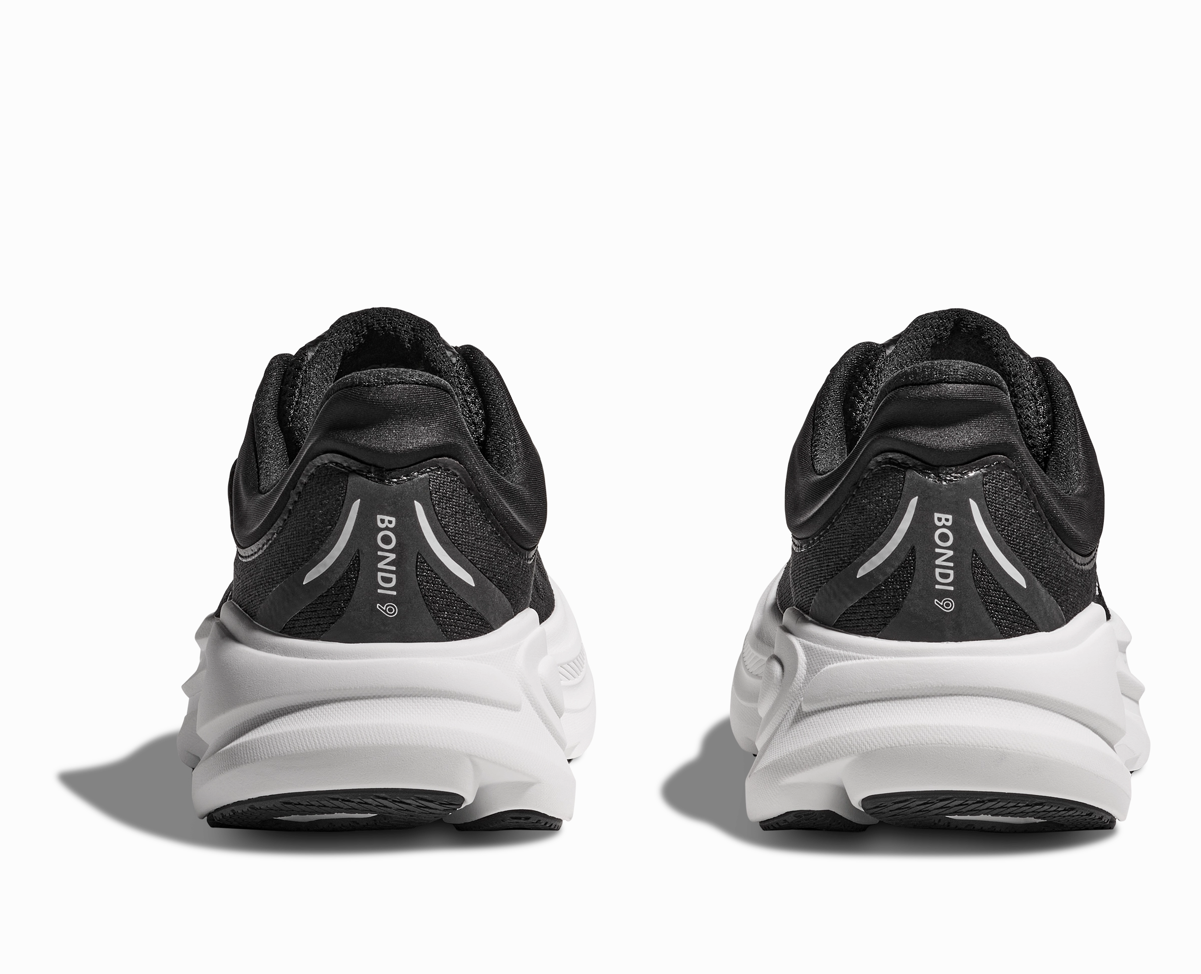 Running Shoes Flat Footed HOKA Women's Bondi 9 - BLACK / WHITE