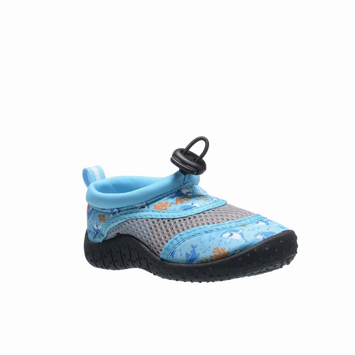 Waterproof Beach Shoes Mens Aquasock Toddler Unisex Slip On Shark Blue/Grey Mesh Water Shoes