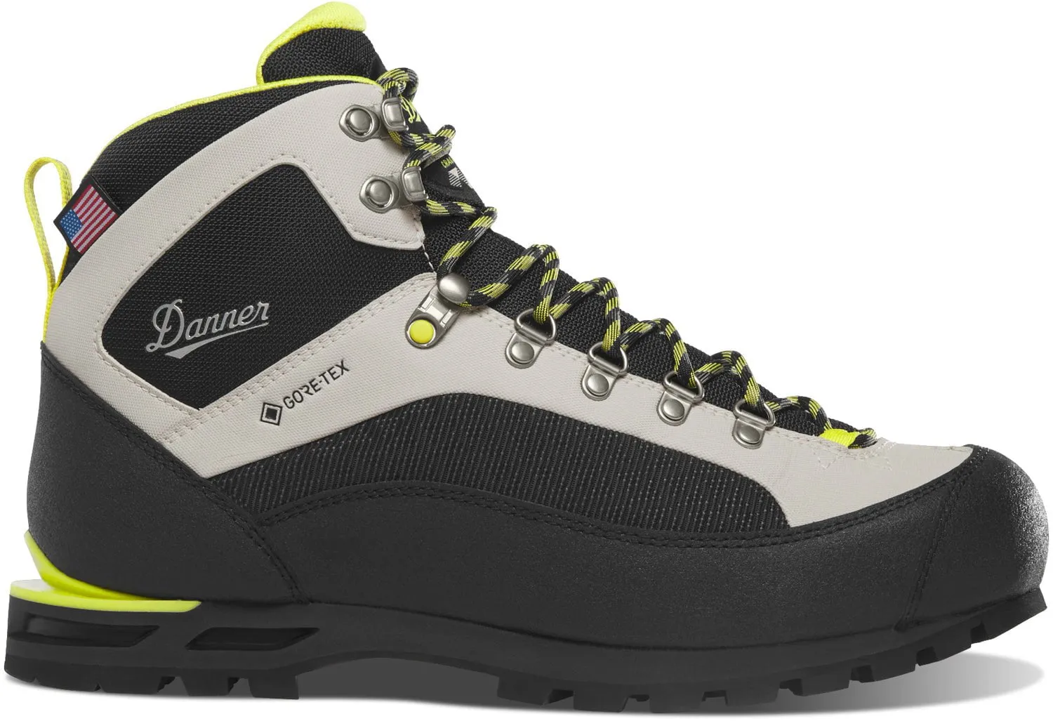 Danner Mens Crag Rat EVO Ice/Yellow Faux Leather Hiking Boots Hiking Shoes For Everest Base Camp