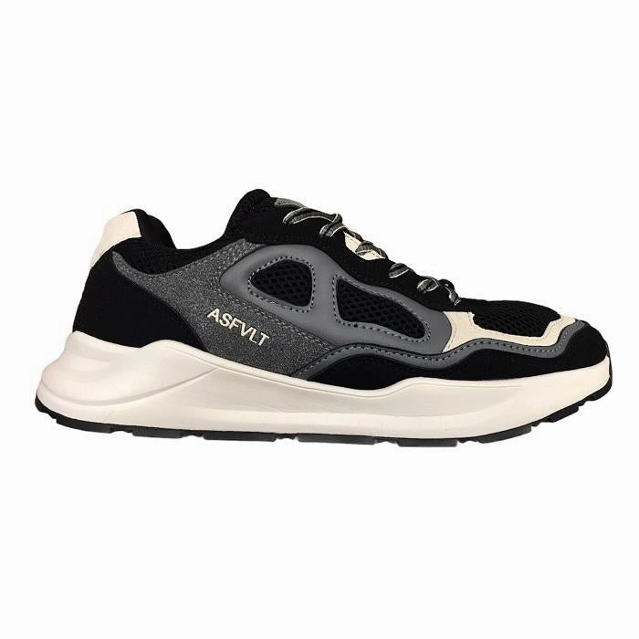 ASFVLT scarpa sneakers da uomo Concrete CO001 nero-grigio 