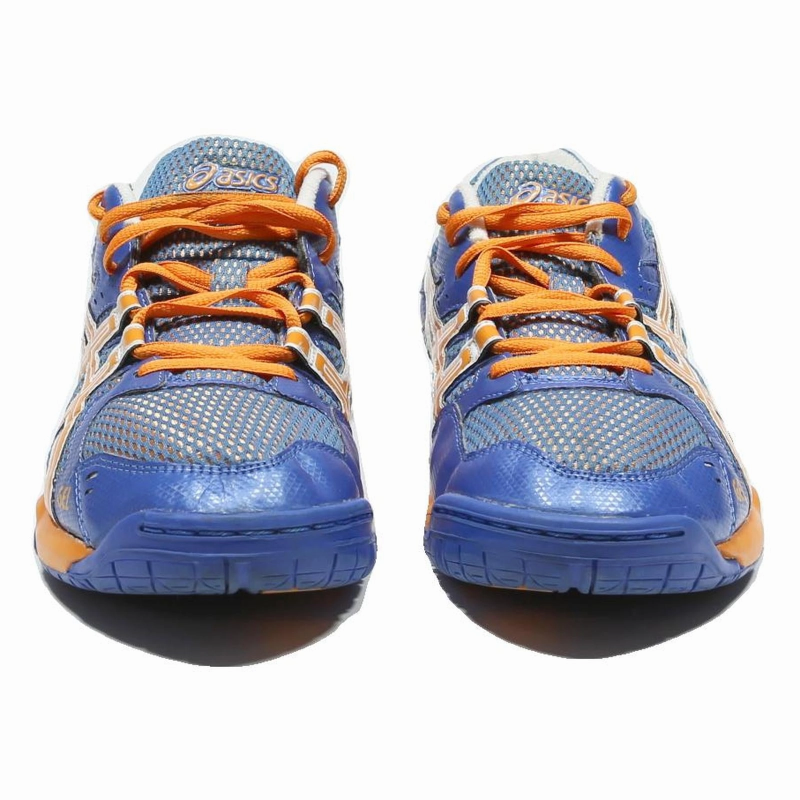 ASICS Gel Rocket Mens Low Top Trainers Blue & Orange Synthetic UK 9 Sports Asics Shoes Noosa Tri 13