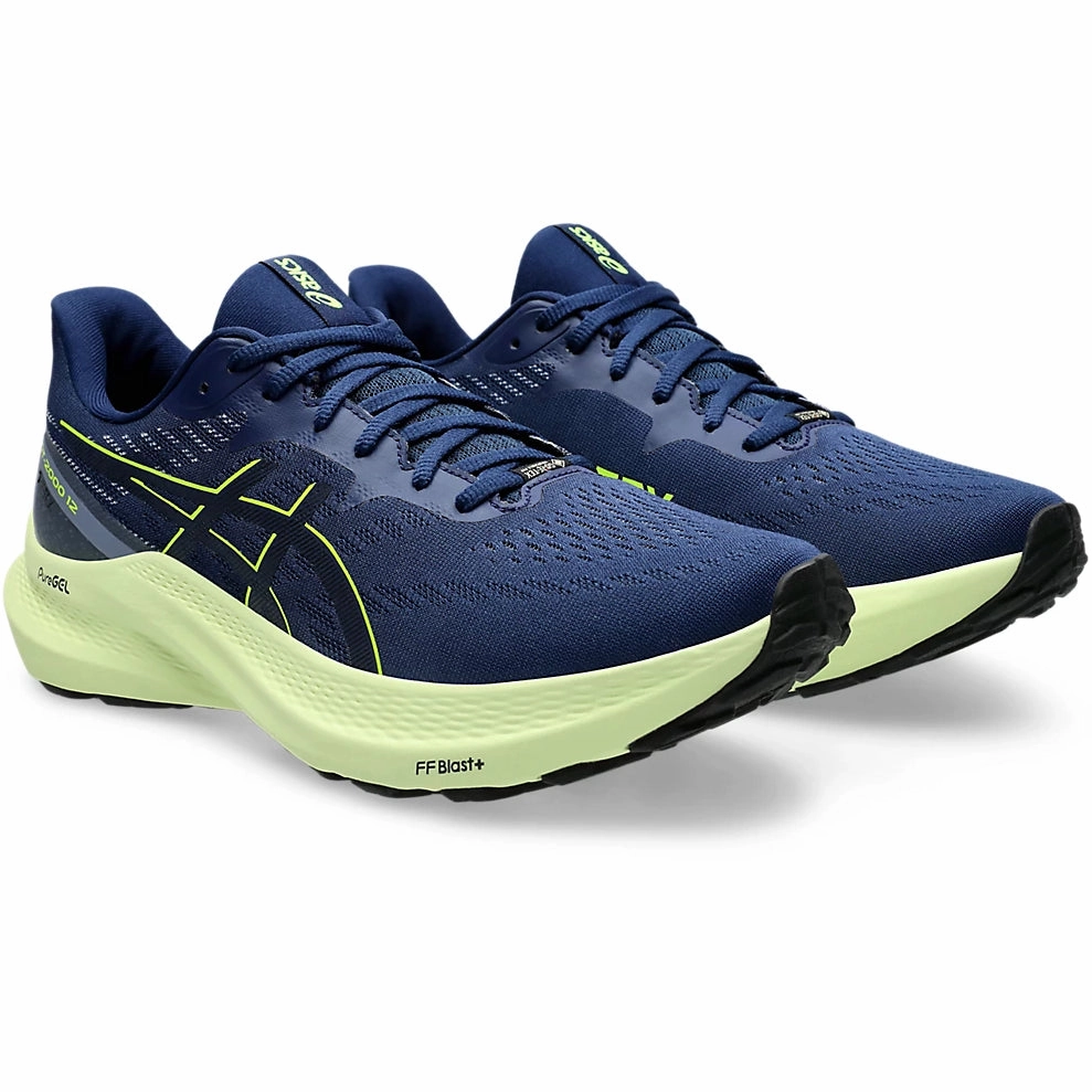 Asics Men's GT-2000 12 GORE-TEX Running Shoes Blue Expanse / Safety Yellow Asics Quantum Lyte Slip-on Sportstyle Shoes