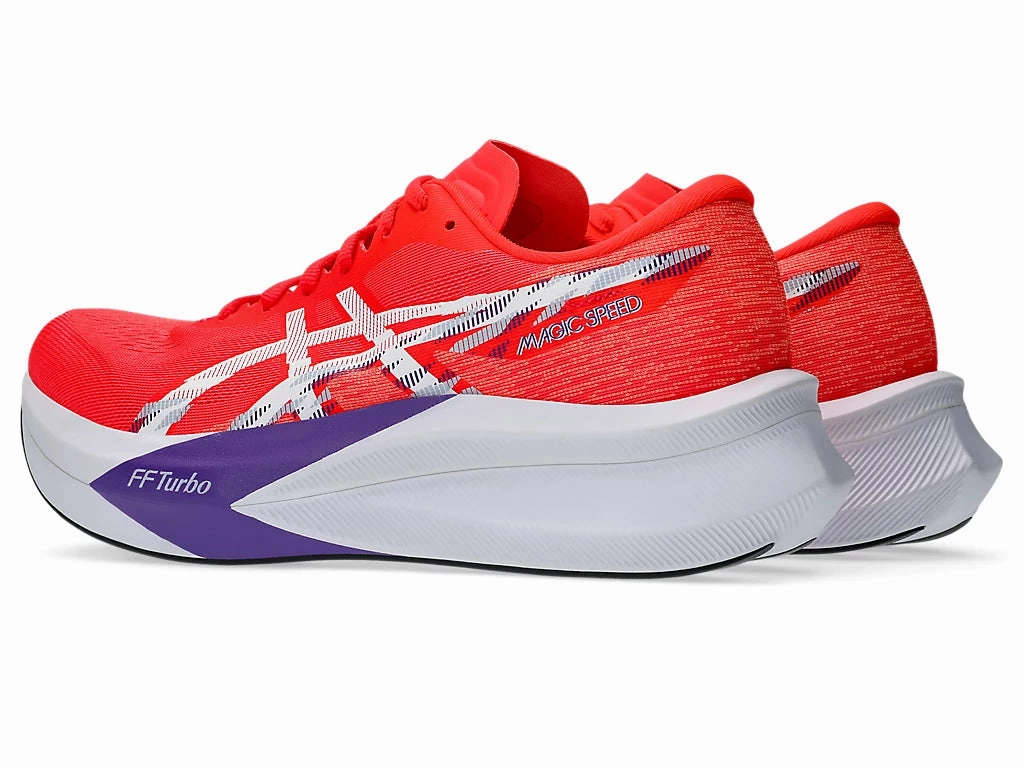 Asics Mens Magic Speed 4- Flash Red/White (1011B875-600) Asics Ahar Shoes