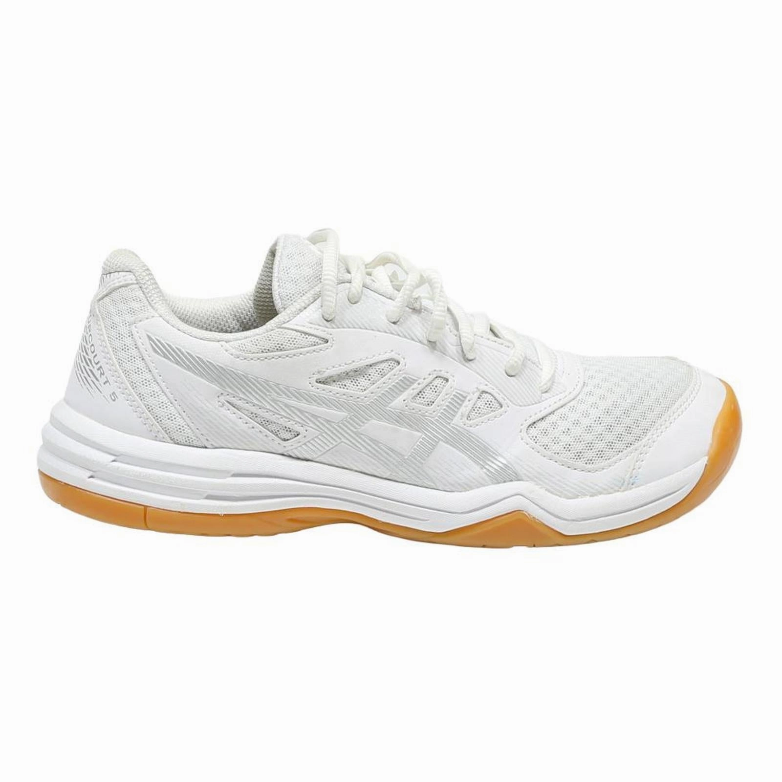 ASICS Upcourt 5 Womens Low Top Trainers White Synthetic UK 6.5 Court Shoes Asics Novalis Shoes