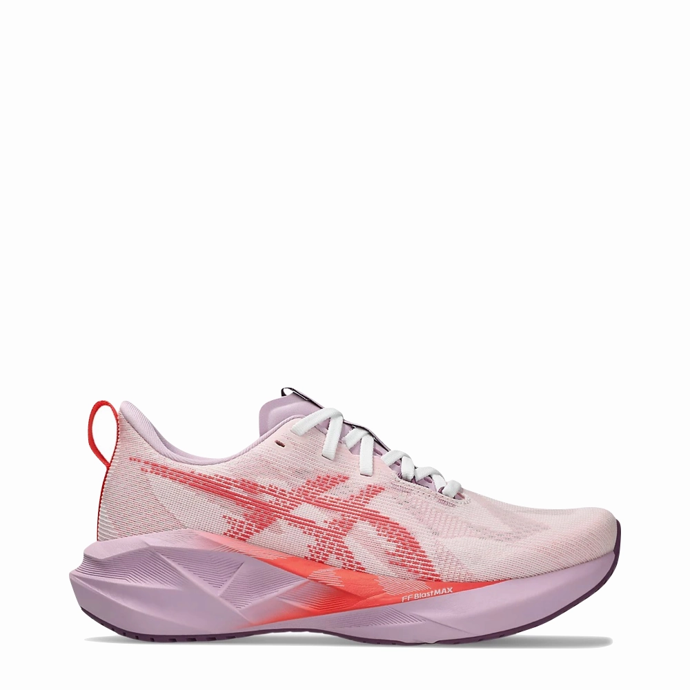 Asics Women's Novablast 5 Sneaker in White/Coral Asics Shoes Handball