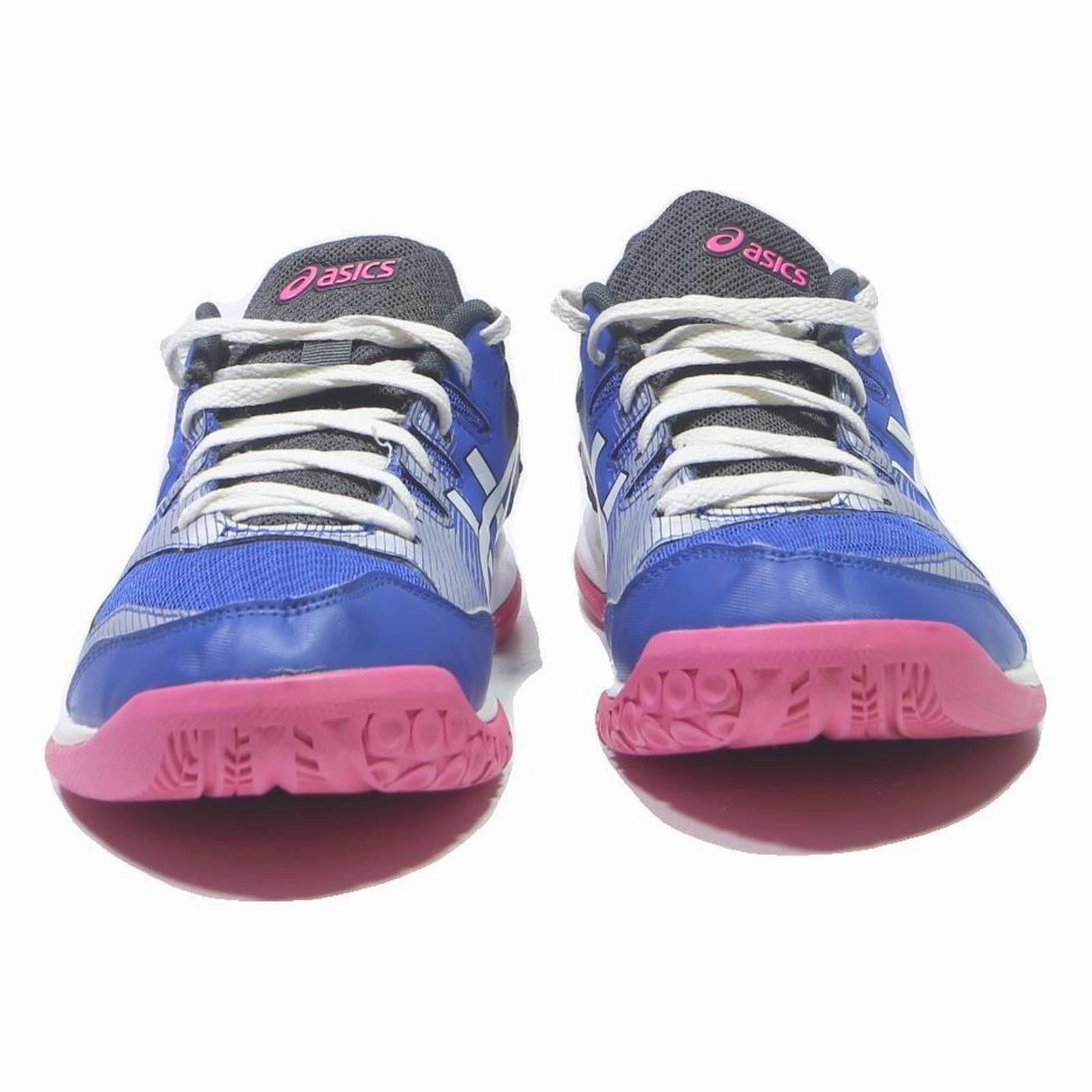 ASICS Womens Gel-Rocket 9 Synthetic Blue White Pink Trainers UK 8 Comfortable Asics Xo Wrestling Shoes