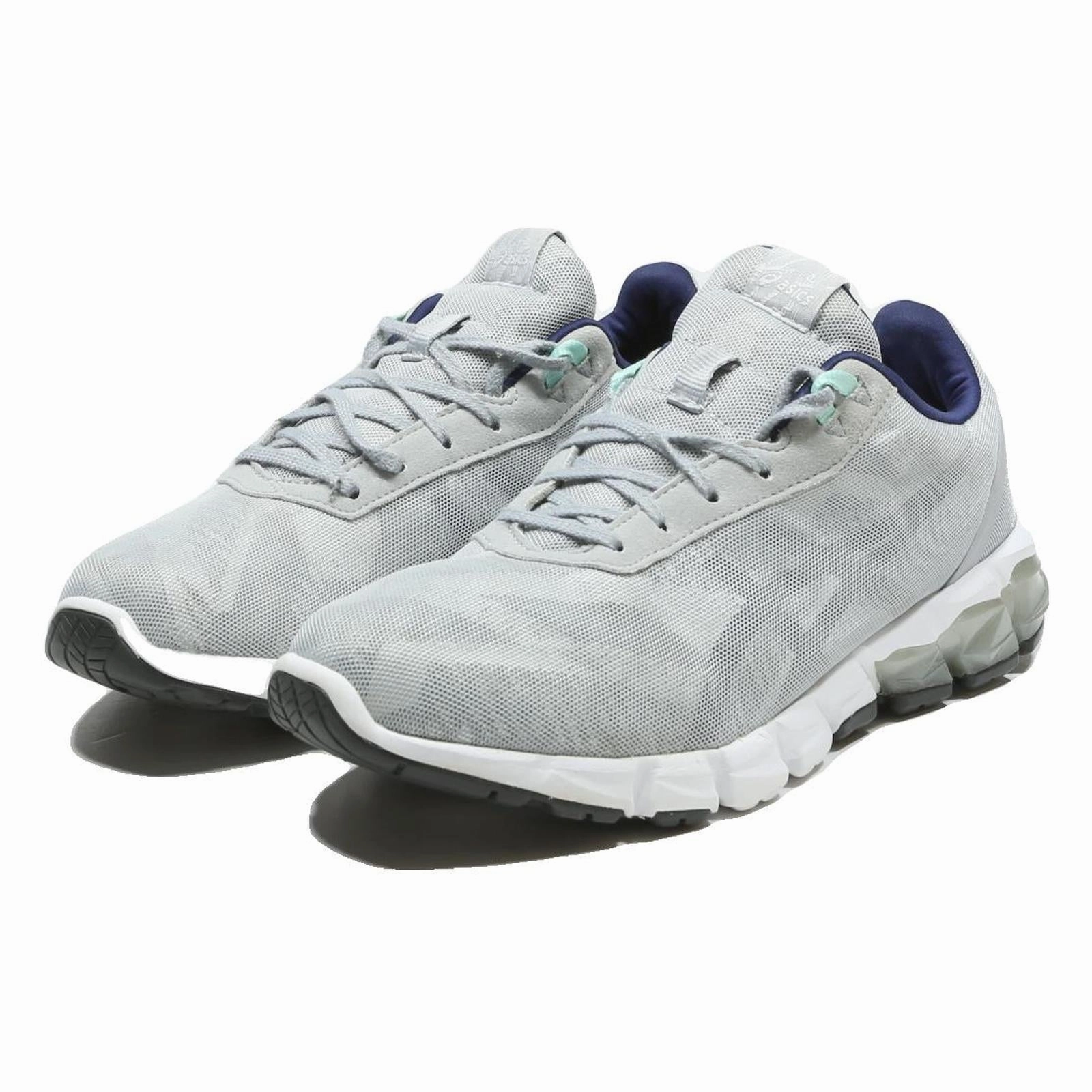 ASICS Womens Low Top Trainers Light Grey Synthetic UK 7 Comfortable Running Asic Exeos Wrestling Shoes