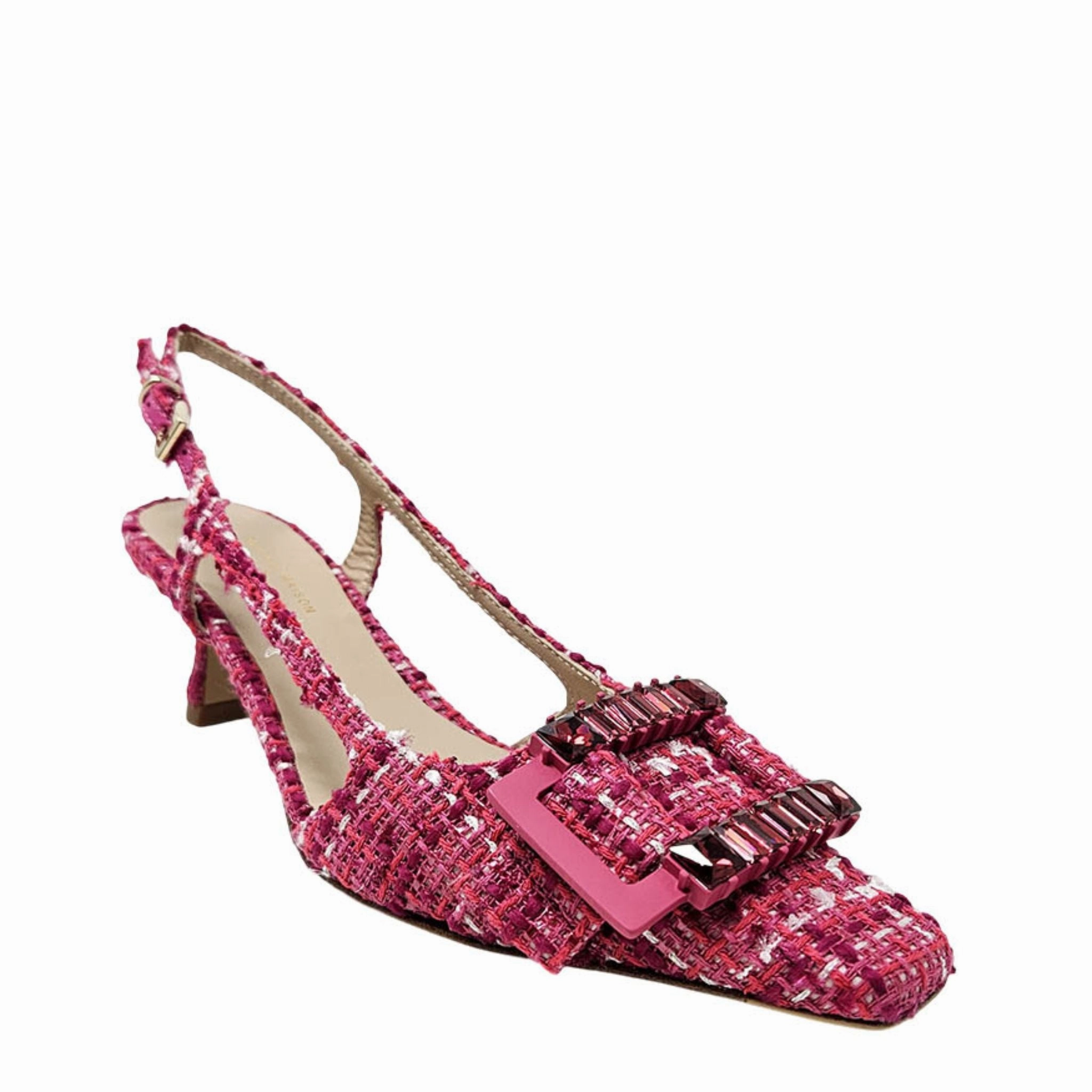 Atena Cherry Heel Slingback