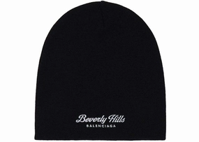 Balenciaga Beverly Hills Beanie Black/White - Lightly Used