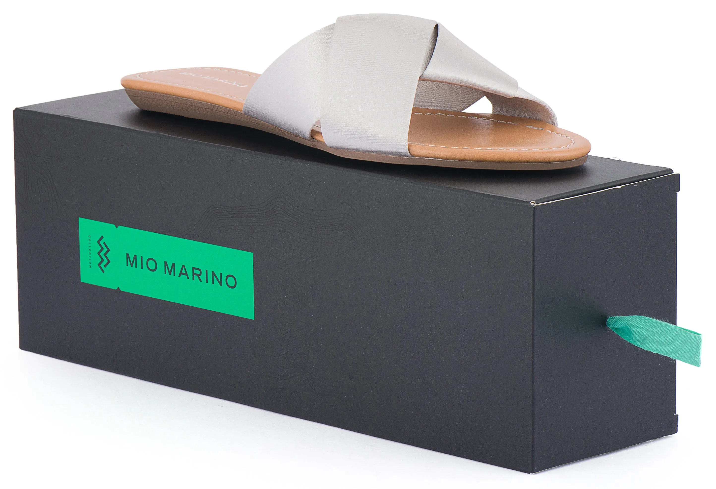 Cork Sole Sandals Bandeau Slipper Crossband Shoes