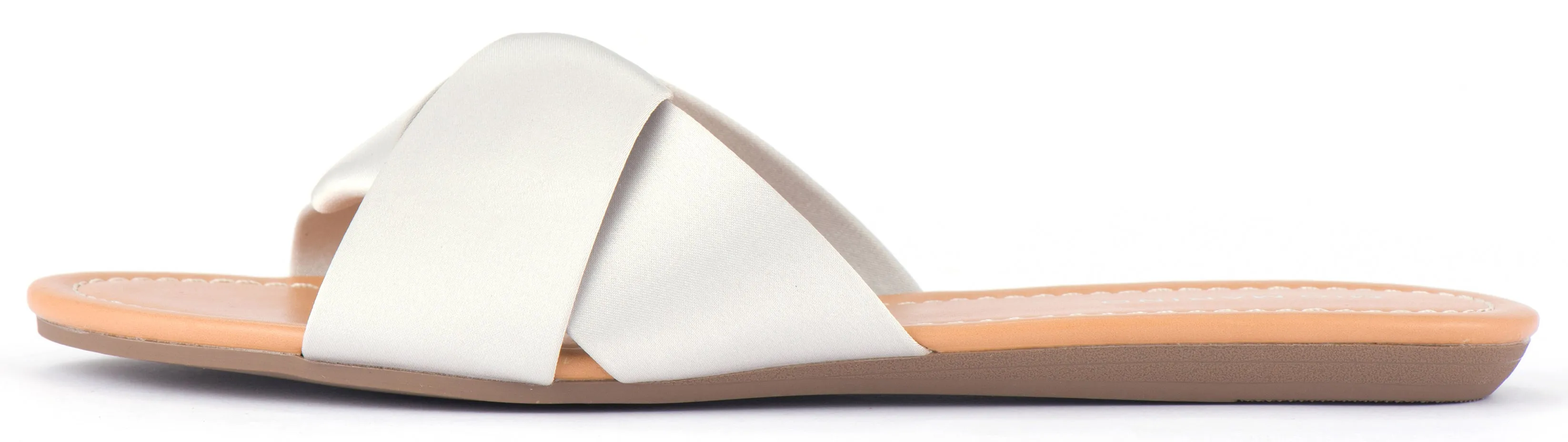 Sandals Closed Toe Wedges Bandeau Slipper Crossband Shoes