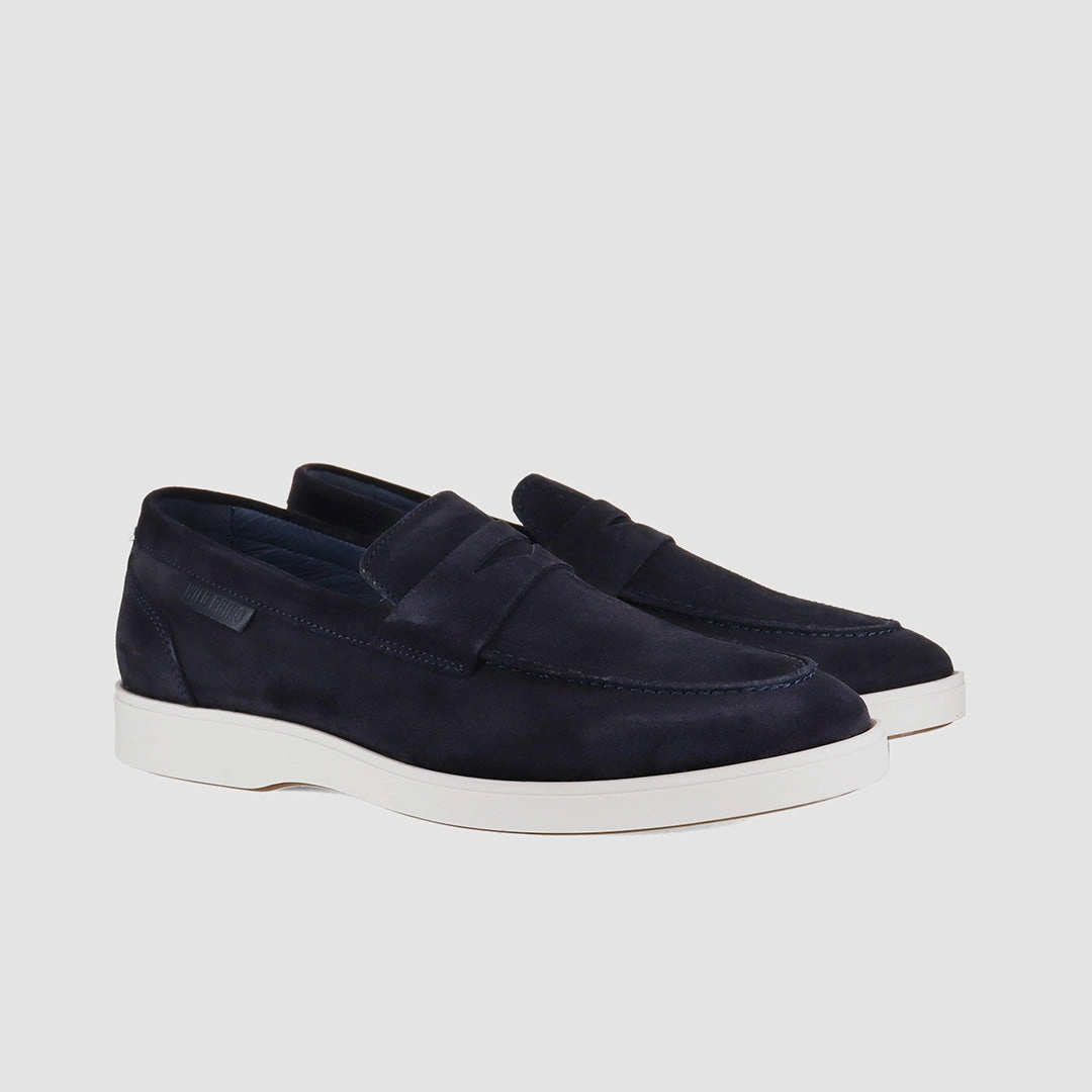 Bayview Casual Shoes Navy Suede