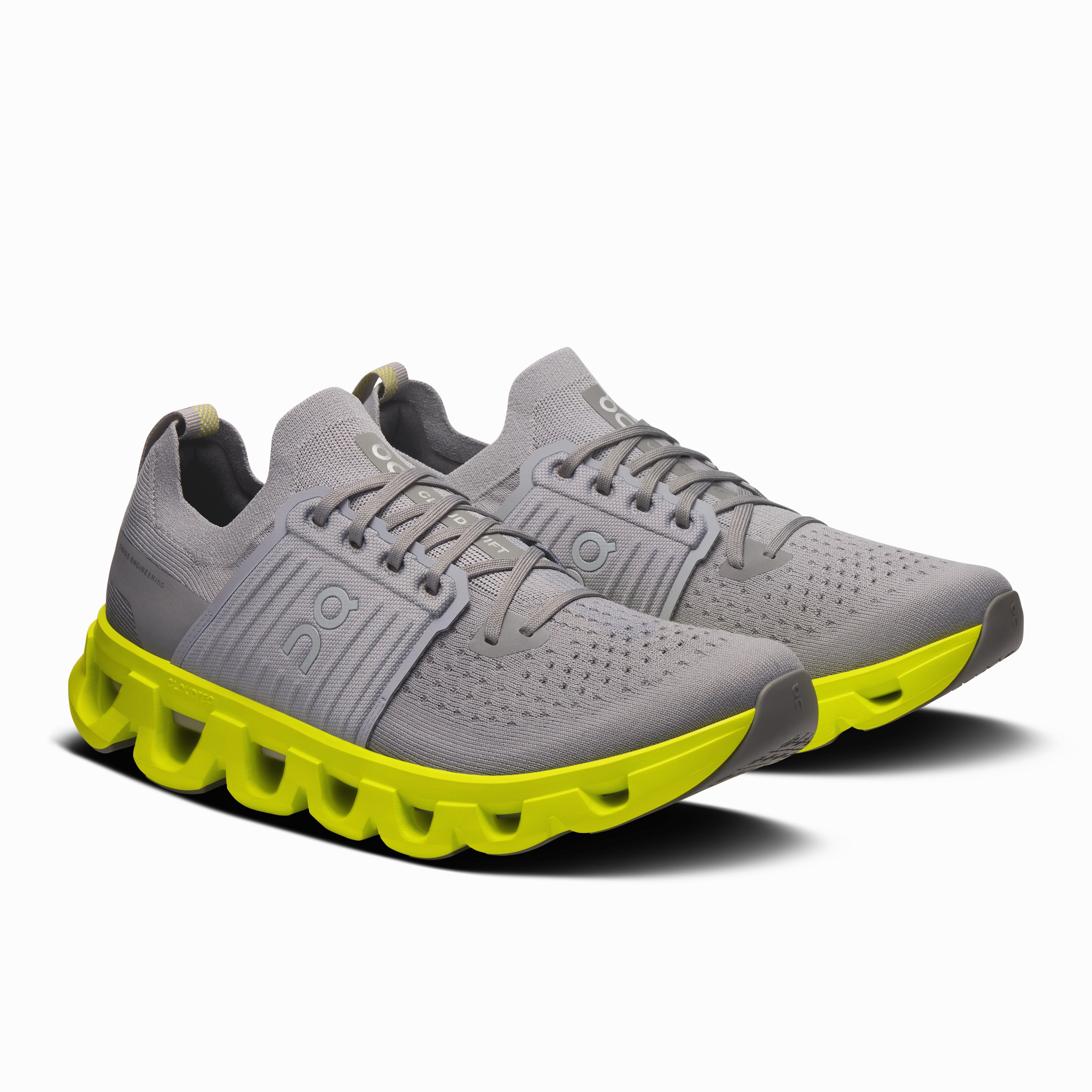 On Running Men's Cloudswift 4 Shoes - Alloy / Lime 481 V3 Trail Running Shoe