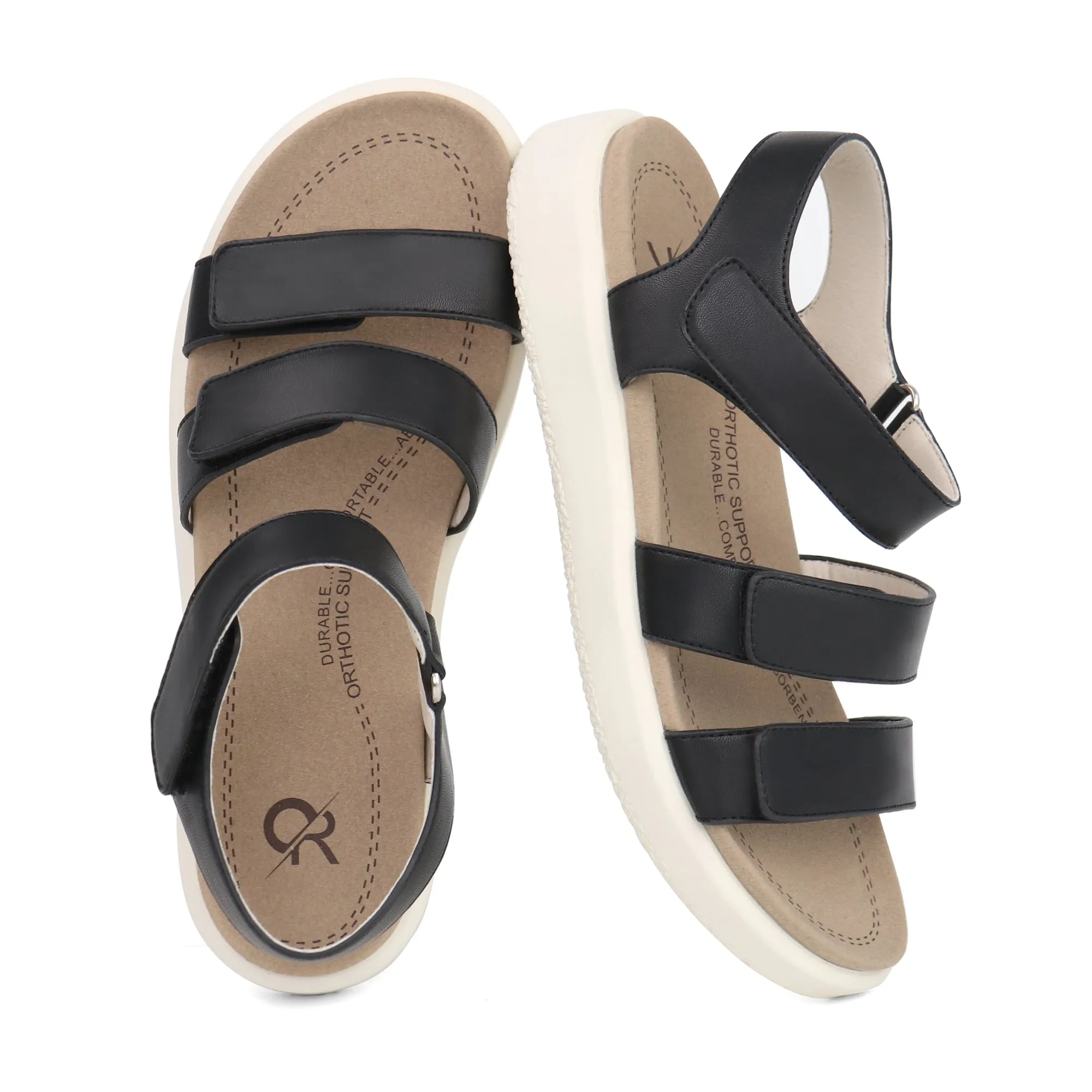 Black Arch Support Sandals-Kitty Sandals For Sale Near Me