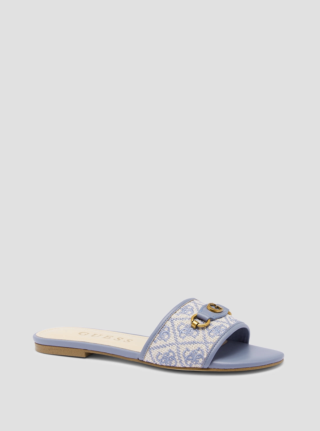 Comfy Slide Sandals Blue Logo Hammi Slide Sandals