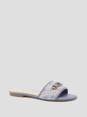 Blue Logo Hammi Slide Sandals Sandals Cognac