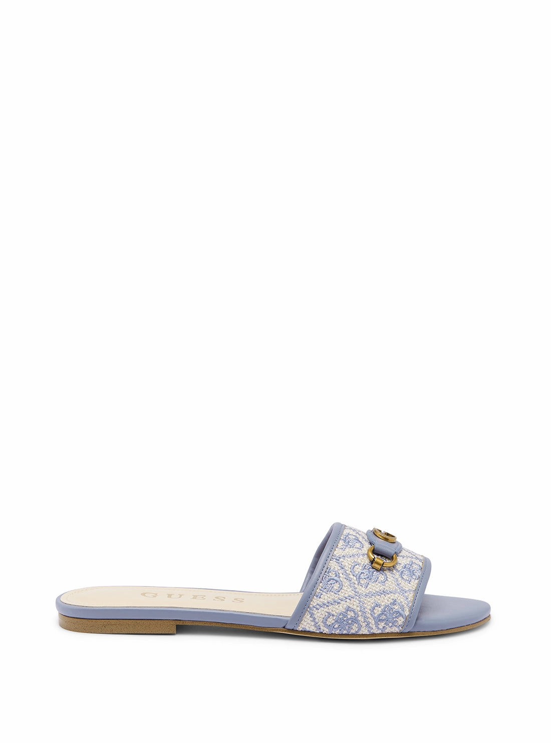 Little Wedge Sandals Blue Logo Hammi Slide Sandals