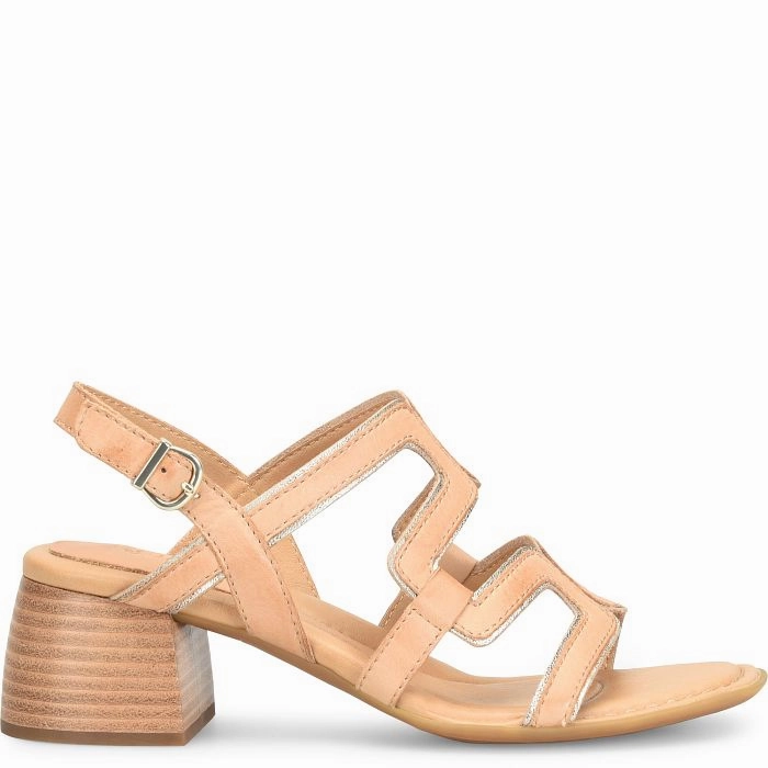 Born Women's Sofia Heeled Sandal - Natural/Pana Cotta Sandals Grande St Lucian Prices