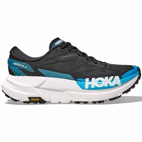 Bottom Of Shoes Coming Off Men's Mafate X Trail Running Shoes Black / Skyward Blue