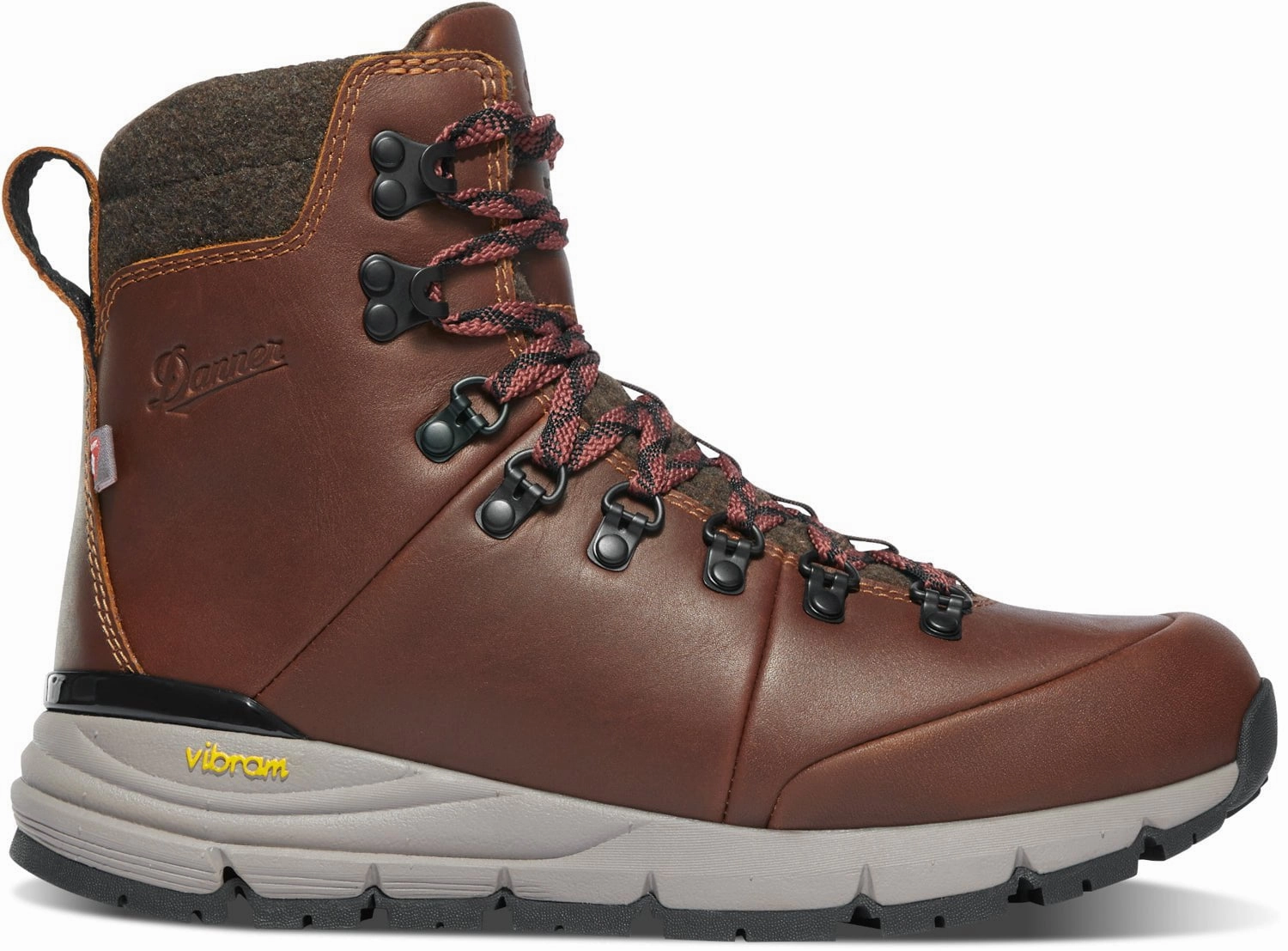 Waterproof Hiking Shoes Wide Danner Womens Arctic 600 Side-Zip 7in FG Roasted Pecan/Fired Brick Hiking Boots