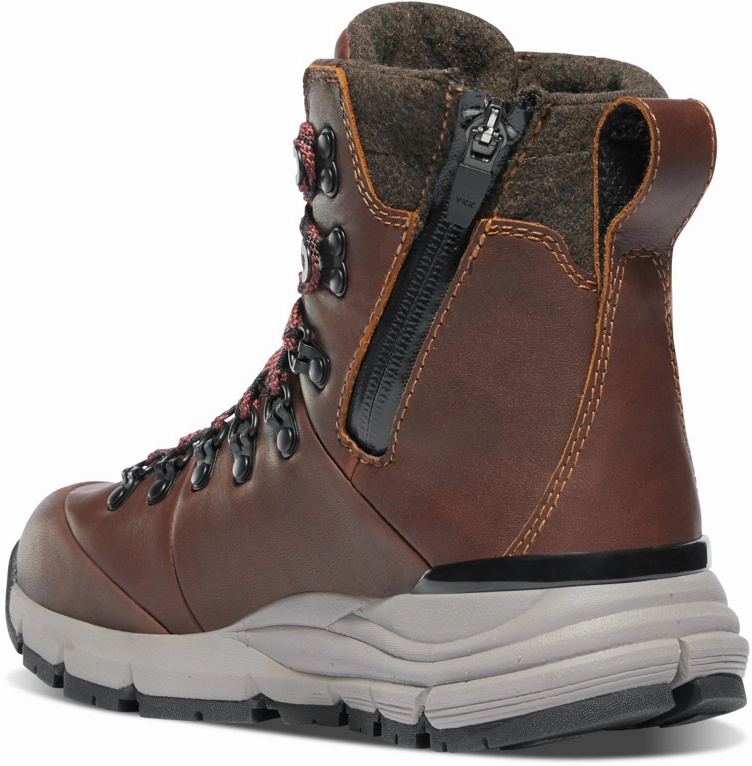 Hoka Vibram Hiking Shoes Danner Womens Arctic 600 Side-Zip 7in FG Roasted Pecan/Fired Brick Hiking Boots