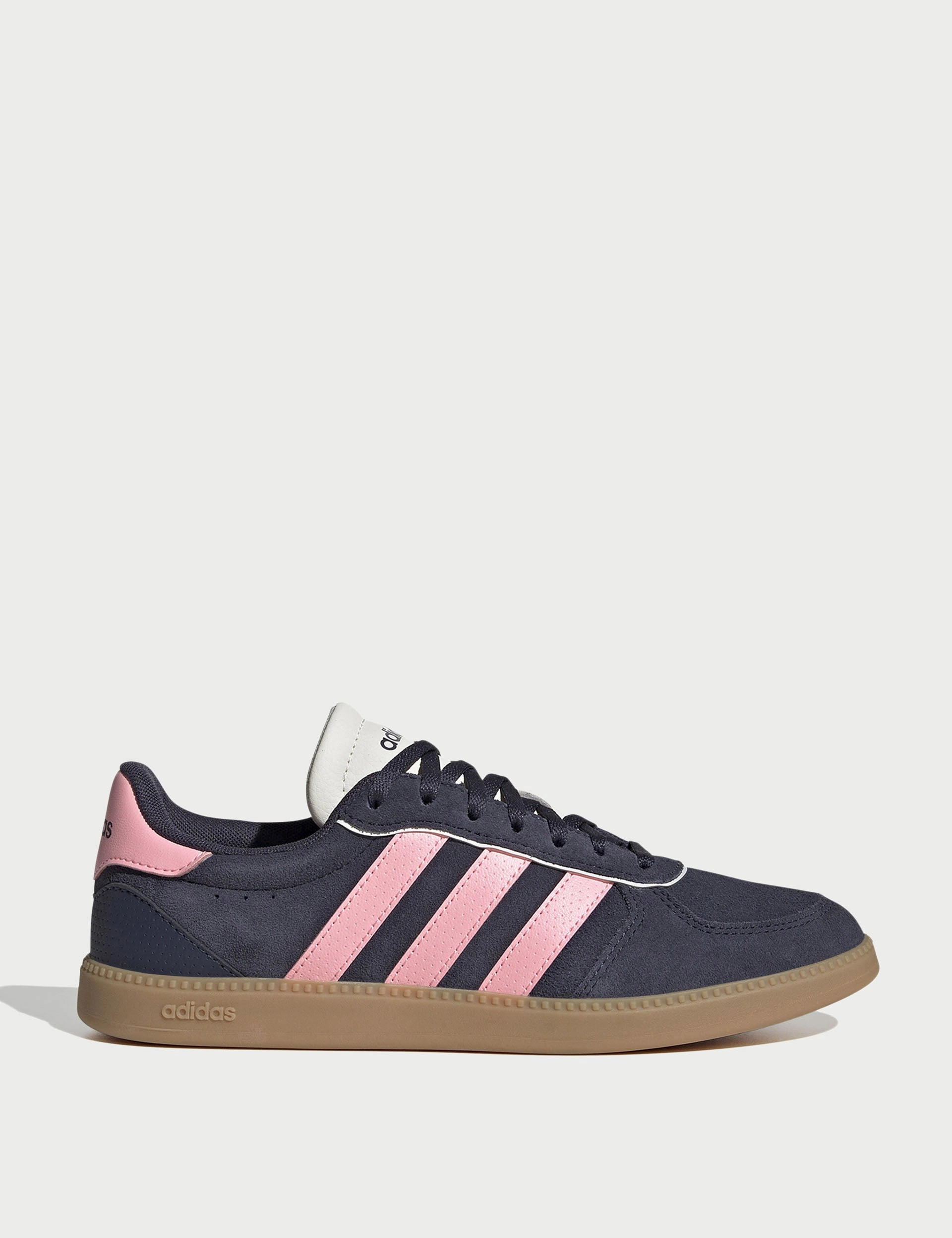 Breaknet Sleek Shoes - Shadow Navy/Pink Spark/Off White Adidas Courtjam Control Tennis Shoes