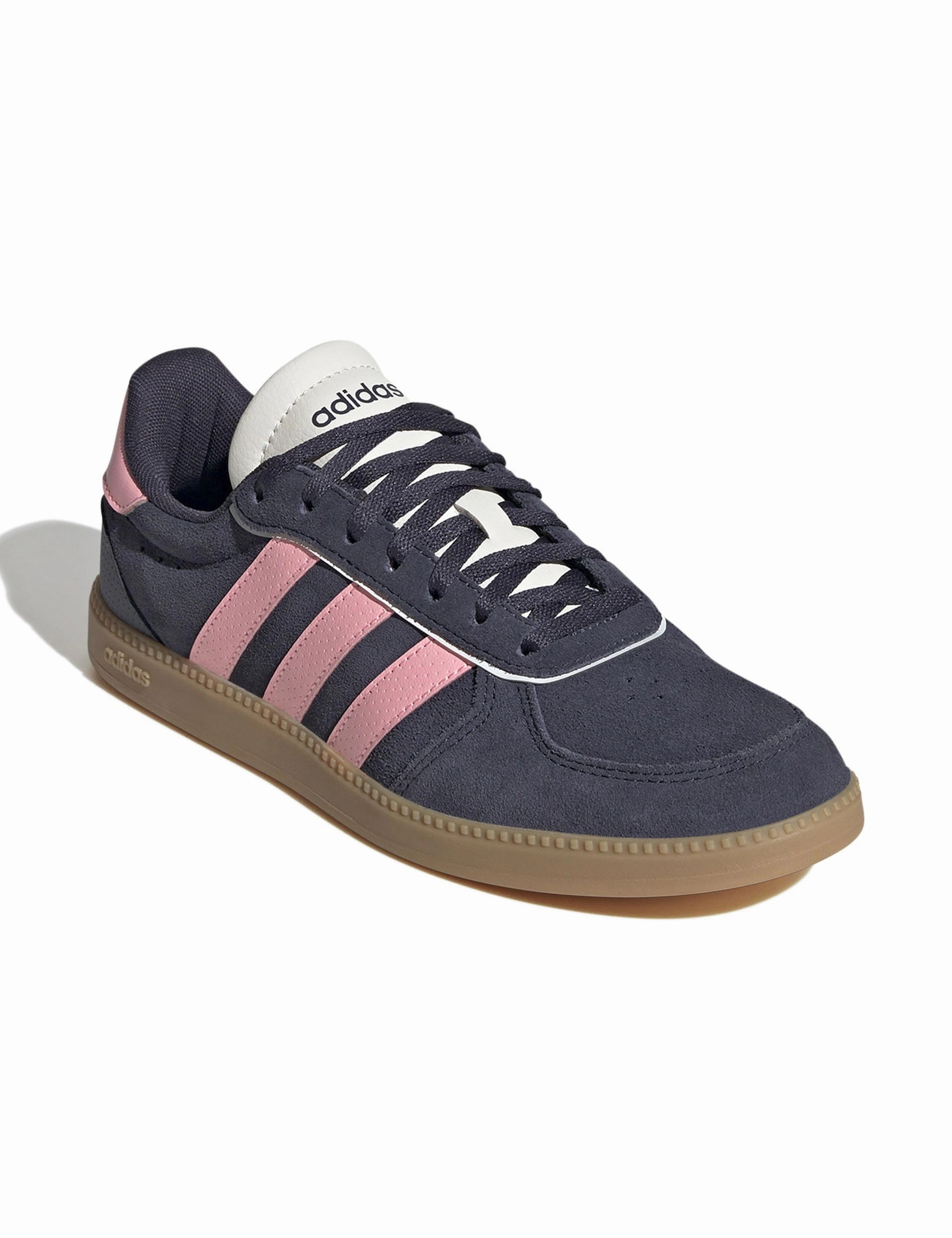 Breaknet Sleek Shoes - Shadow Navy/Pink Spark/Off White Adidas 3d Shoes