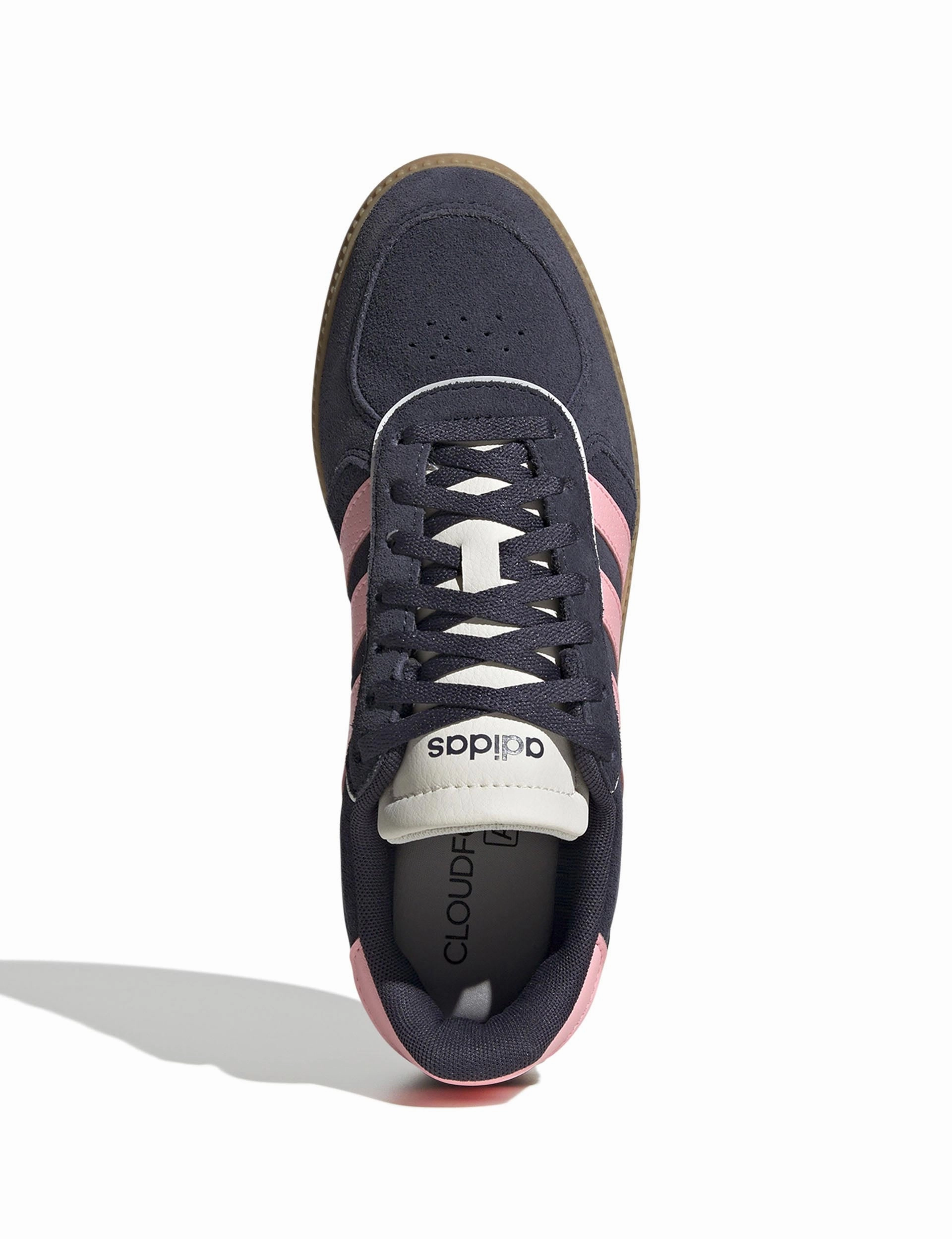 Adidas Handball Shoes Stabil Breaknet Sleek Shoes - Shadow Navy/Pink Spark/Off White