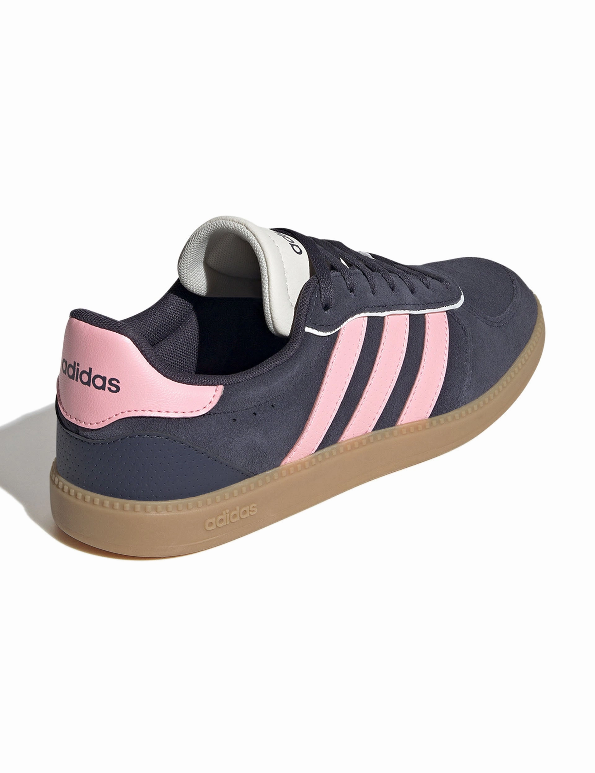 Breaknet Sleek Shoes - Shadow Navy/Pink Spark/Off White Customize Adidas Shoes