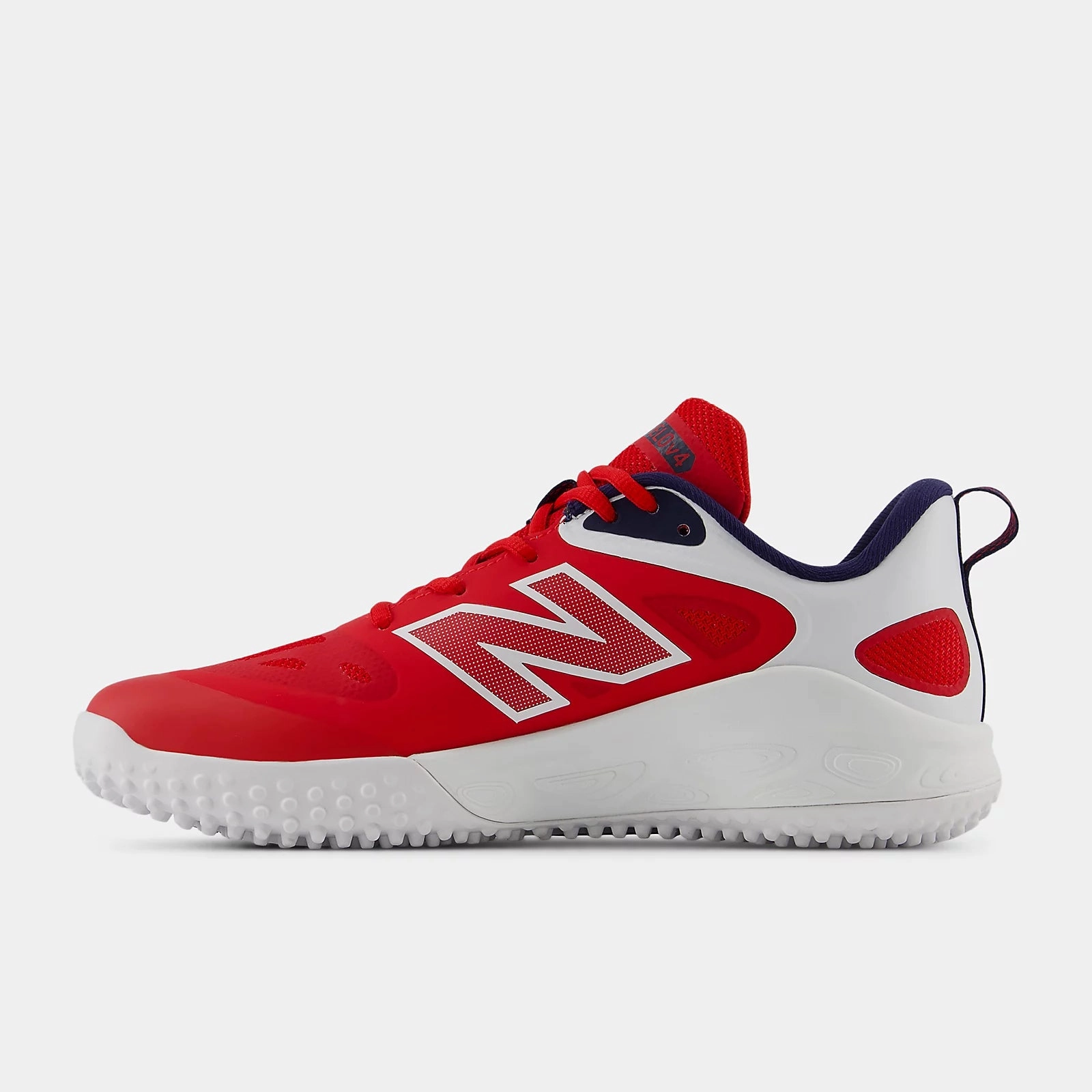 New Balance Women's Fresh Foam x Velo v4 Turf-Trainer Softball Shoes - Red/White/Navy STVELOU4