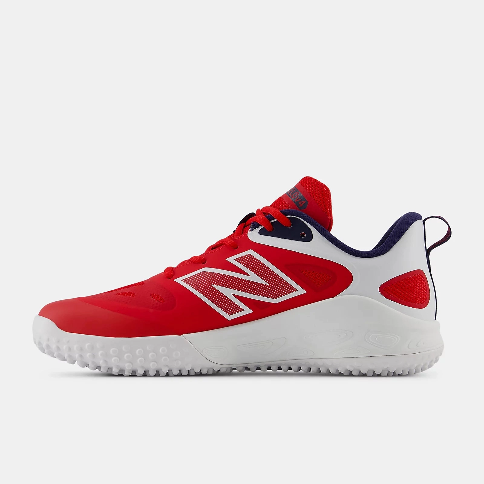 New Balance Women's Fresh Foam x Velo v4 Turf-Trainer Softball Shoes - Red/White/Navy STVELOU4