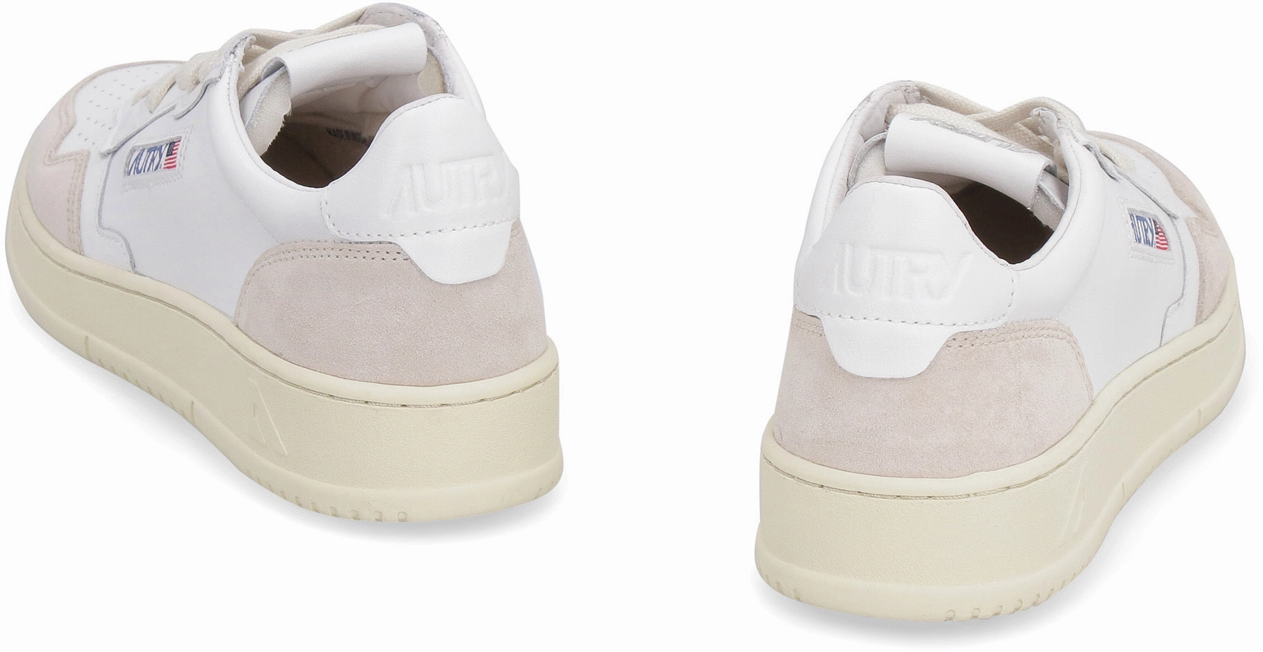 Rick Owen Sneakers MEDALIST LOW - LEATHER AND SUEDE SNEAKERS