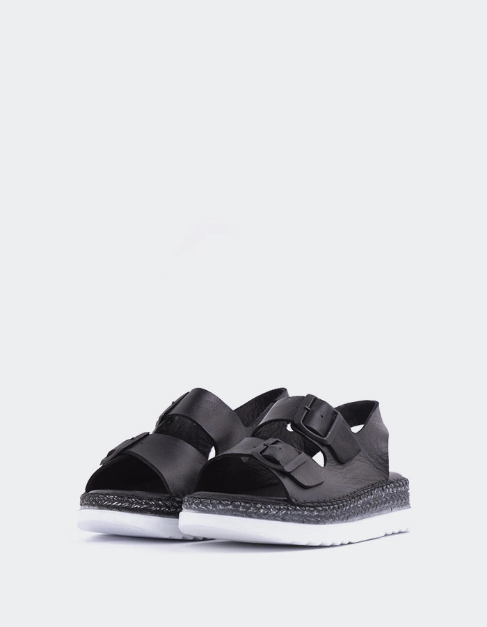 All Saints Sandals Grafton Black Leather