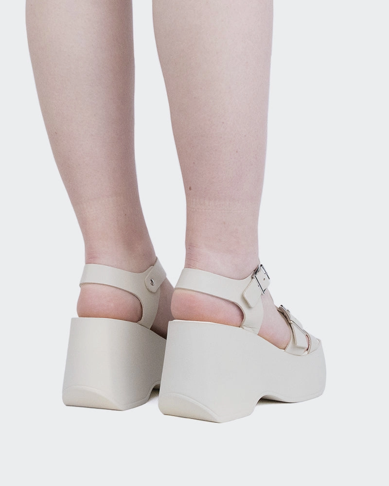 Brinkly Off White Leather Sandals Church Woodcrest