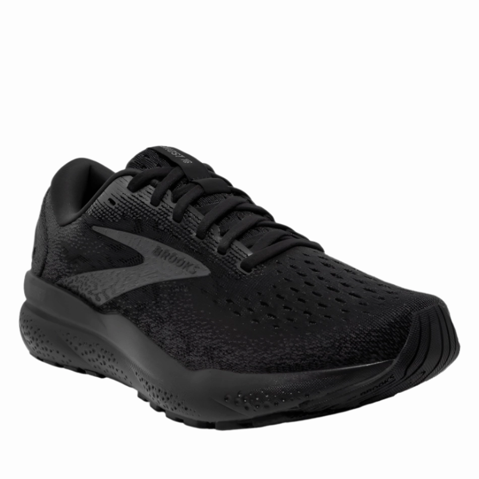 Difference Between Training Shoes And Running Brooks Women's Ghost 16 Running Shoes AW24 Black/Black/Ebony