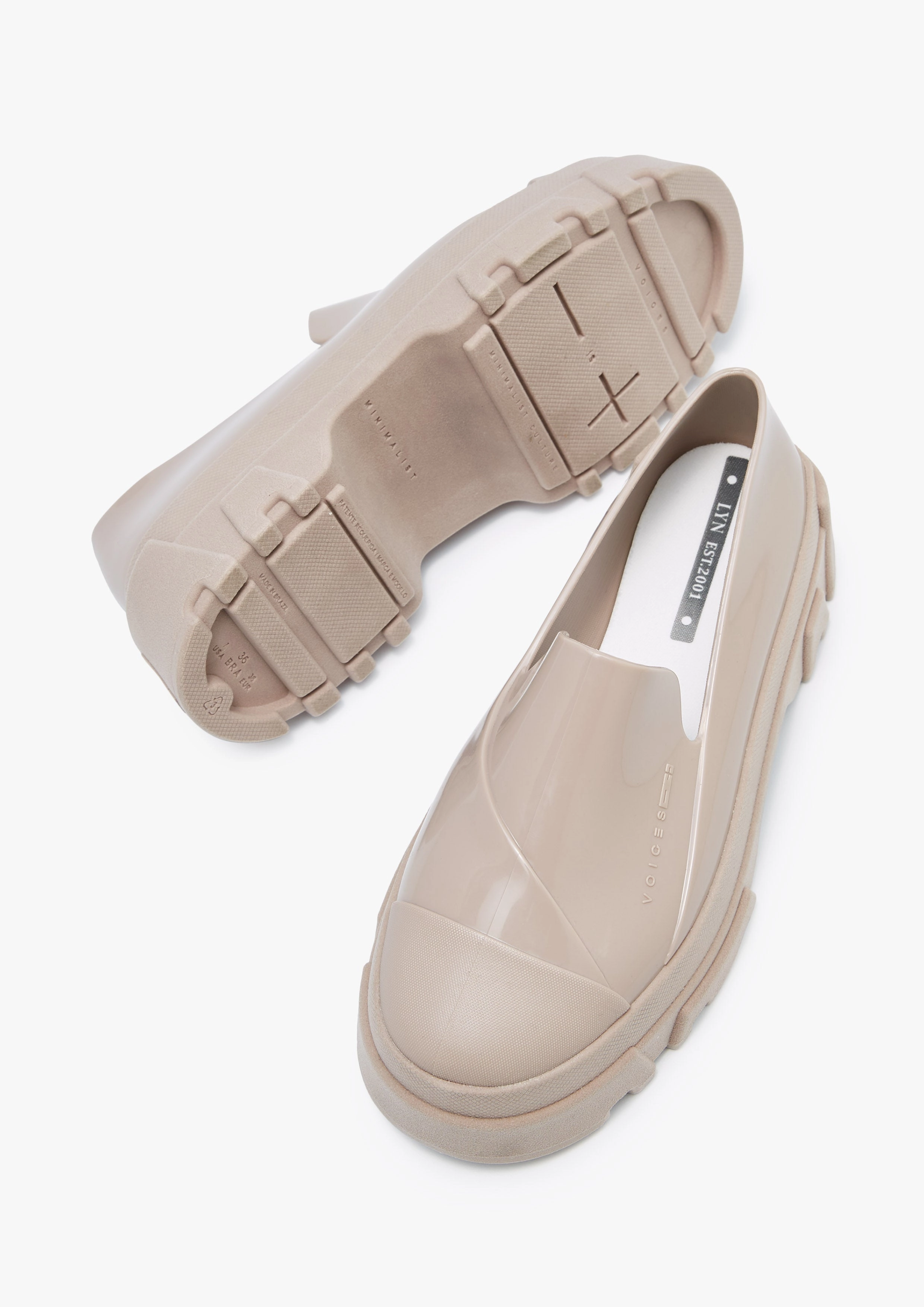 Bush Platform Loafers Beige Martens Loafers