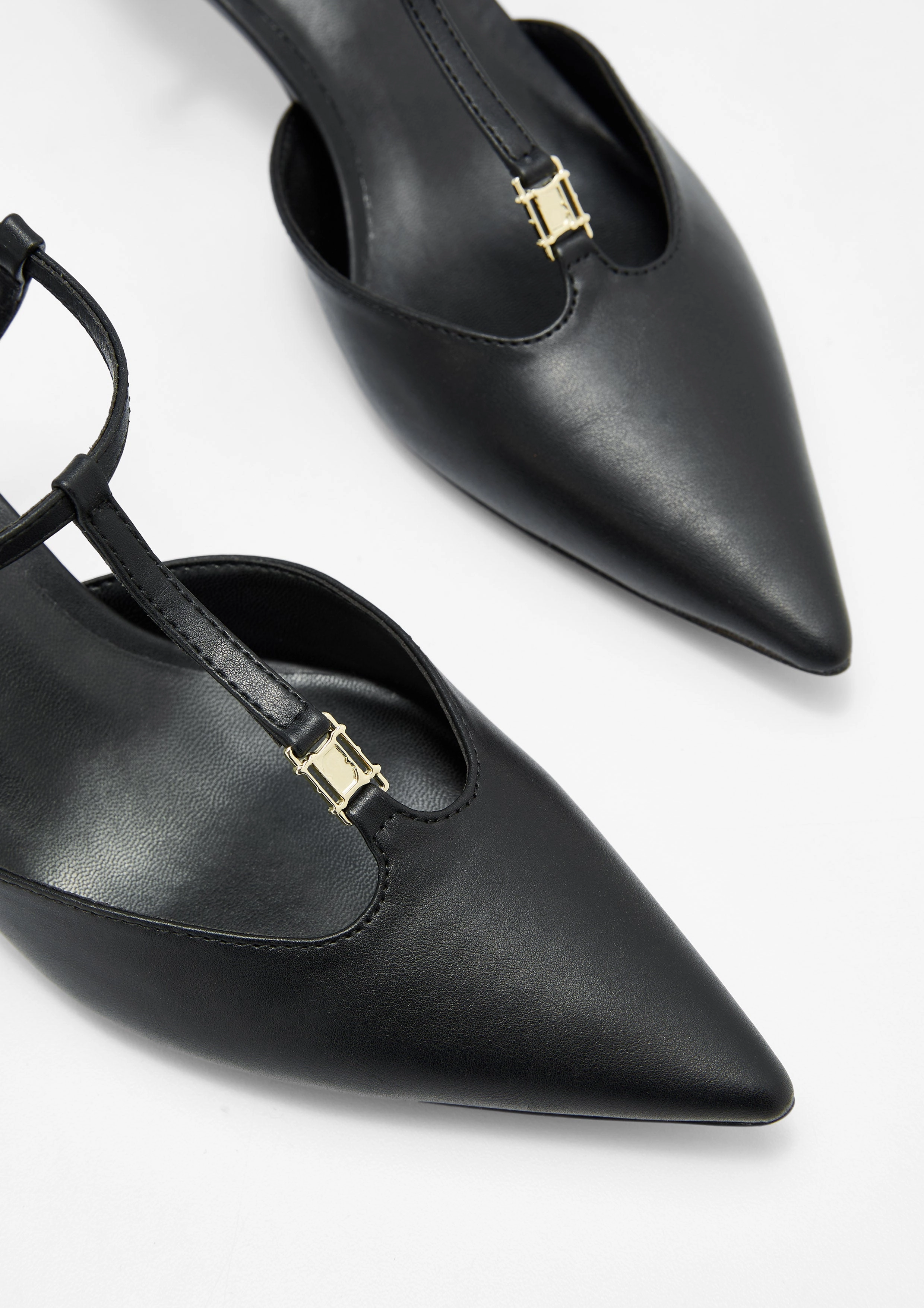 Cady Mid Heel Sandals Black