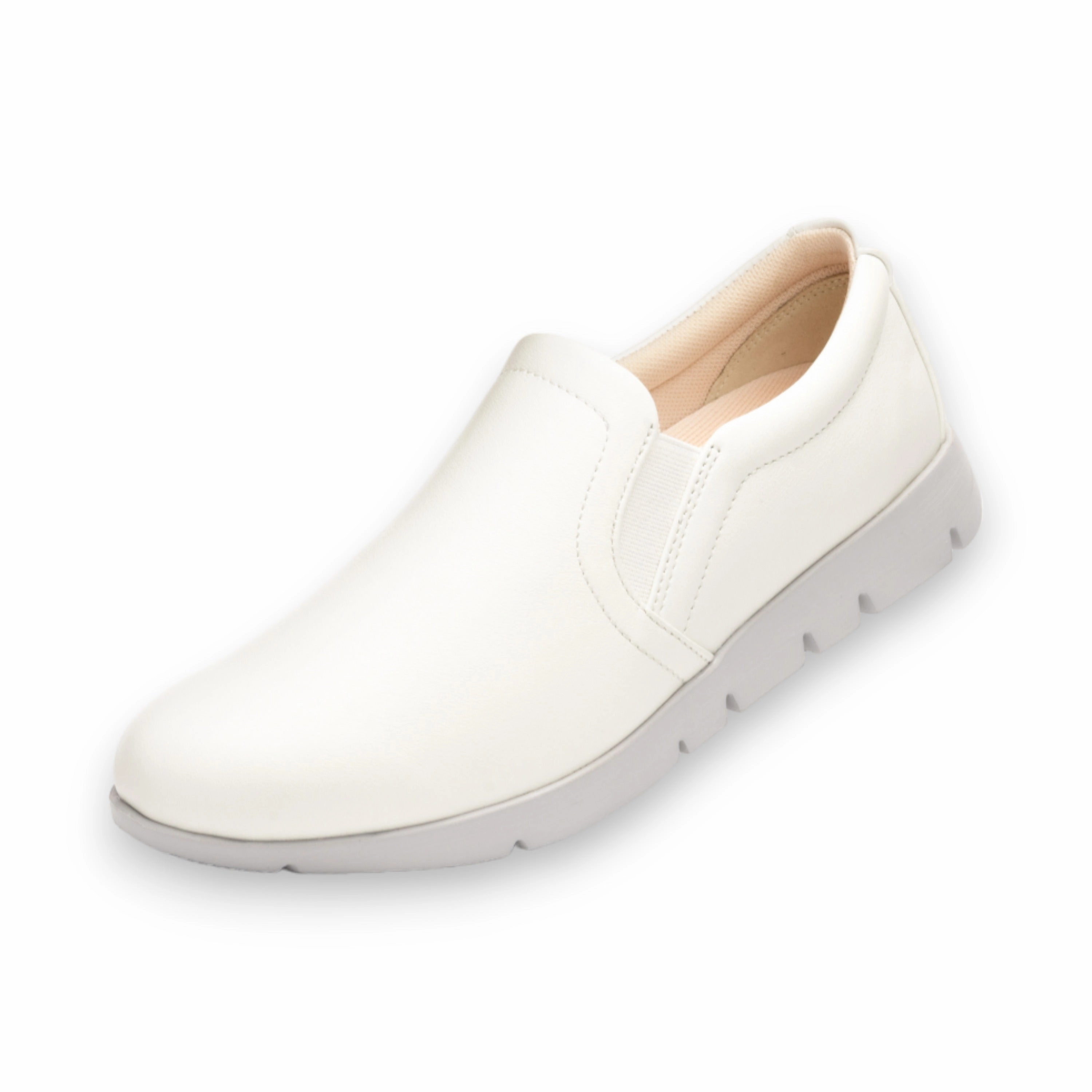 SOFTJOY Womens Slip-Ons |  Ultra-Lightweight, Soft Cow Leather #SJ003 Club C Double Sneakers