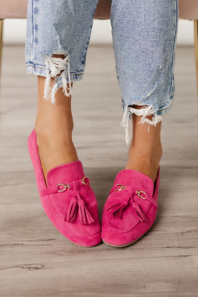 90s Penny Loafers Edline Loafers - Fuchsia