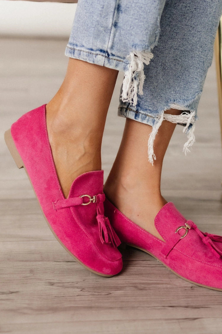 Chunky Chain Loafers Edline Loafers - Fuchsia