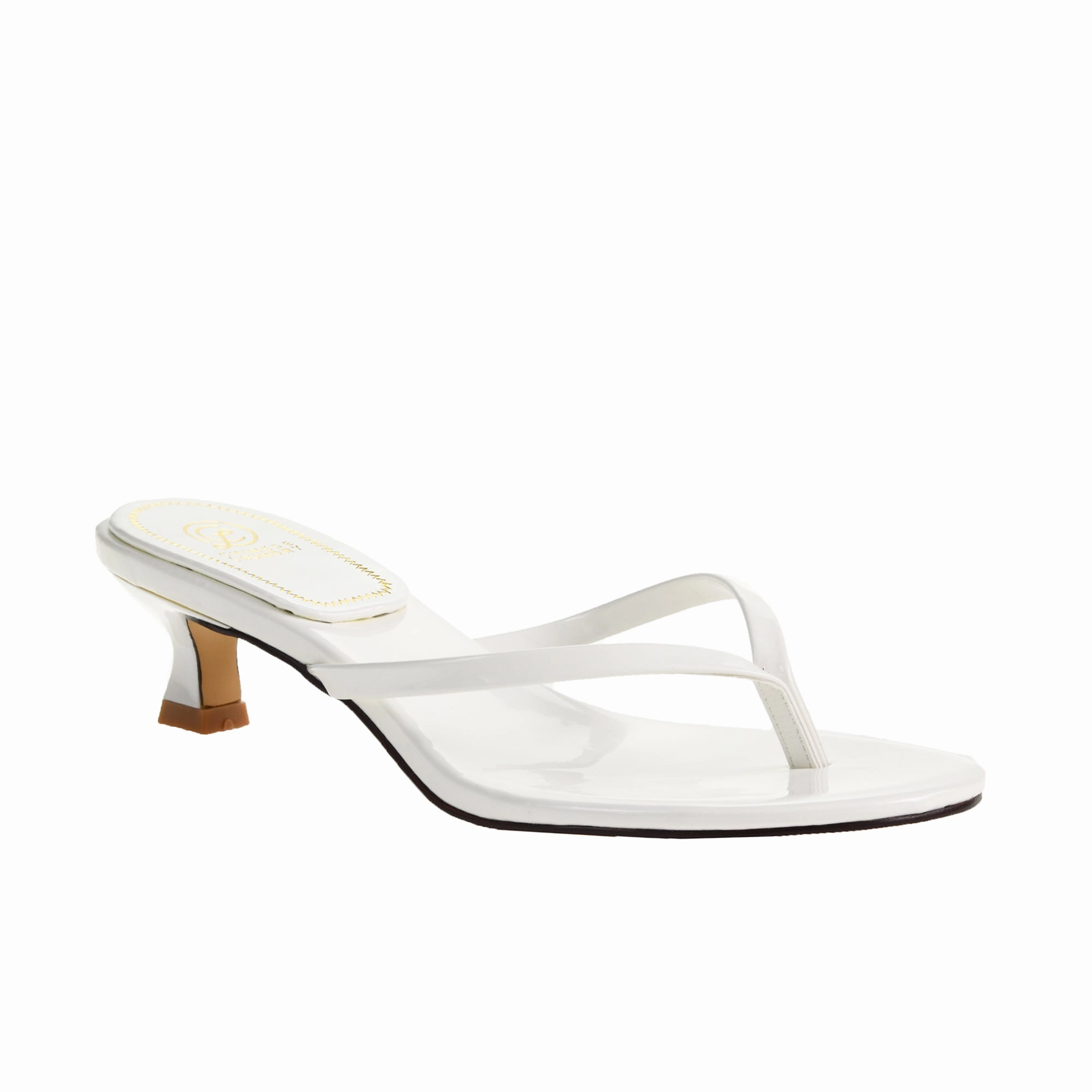 Leather Platform Sandals Chinese Laundry Brissa White Kitten Thong Sandals - FINAL SALE