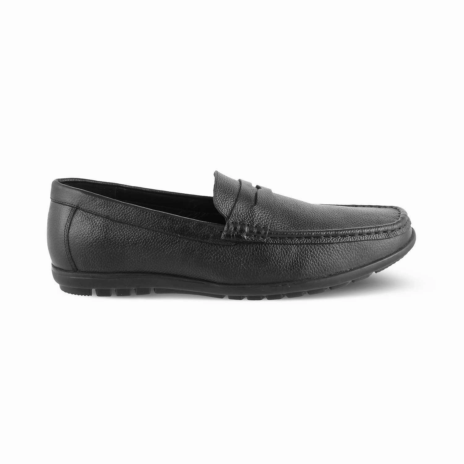 Loafers Seafood Grill The Lemec Black Men's Leather Penny Loafers Tresmode