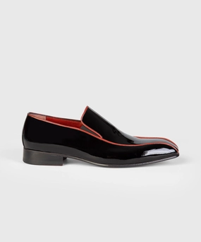 Moccasin Toe Loafers Patent Leather Loafers