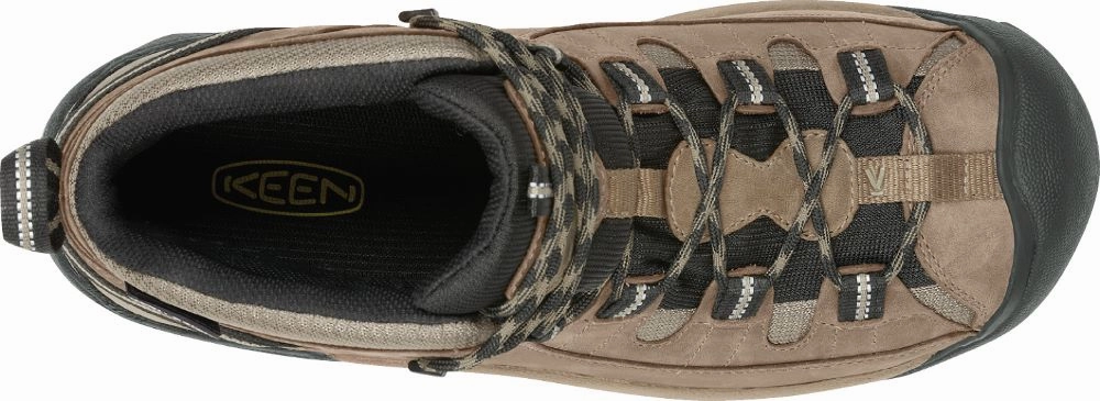 'Keen Outdoor' Men's Targhee II WP Mid Hiker - Shitake / Brindle Hiking Shoes W