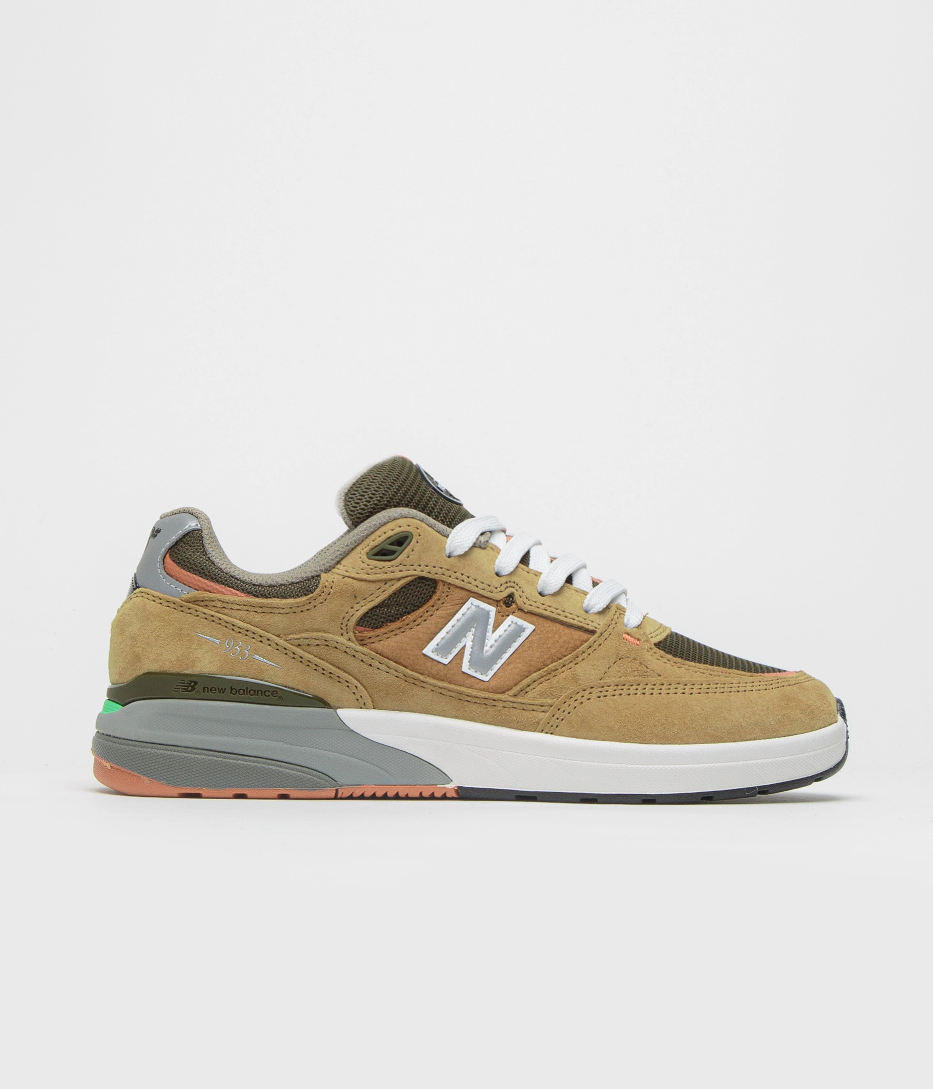 Men's New Balance 580 New Balance Numeric 933 Andrew Reynolds Shoes - Camel