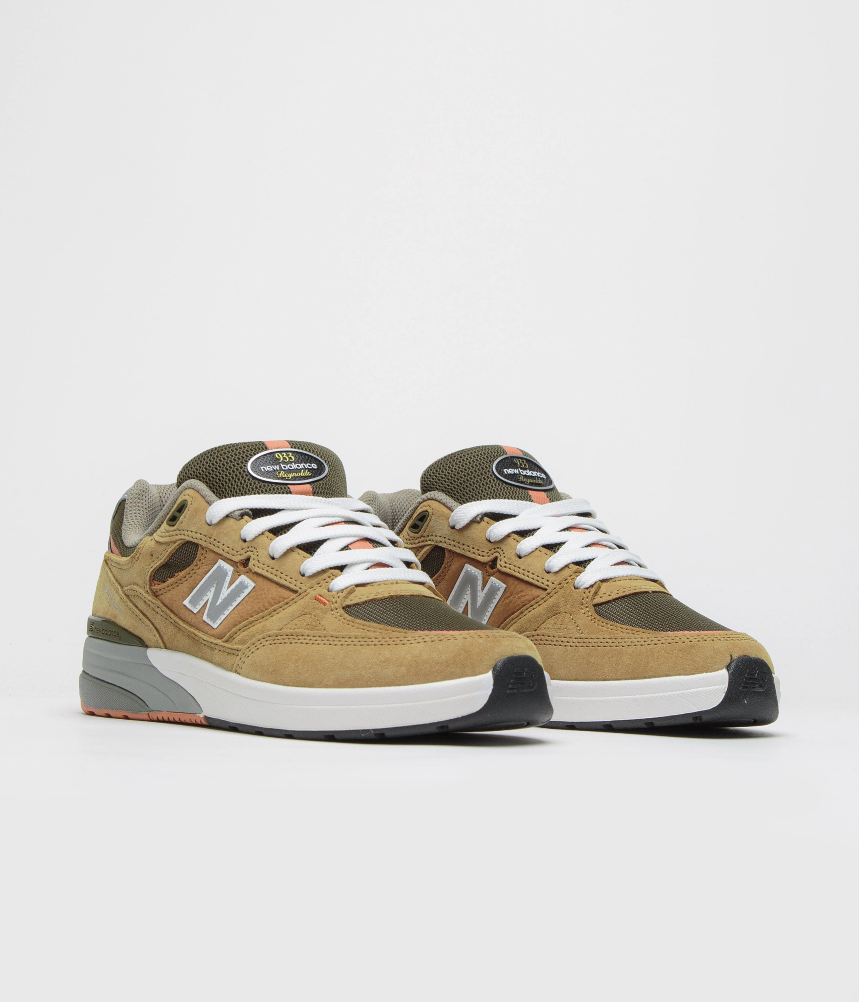 Lime Green 990 New Balance New Balance Numeric 933 Andrew Reynolds Shoes - Camel