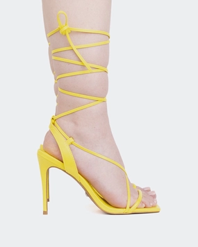 Sandals Eva Boudoir Yellow Leather